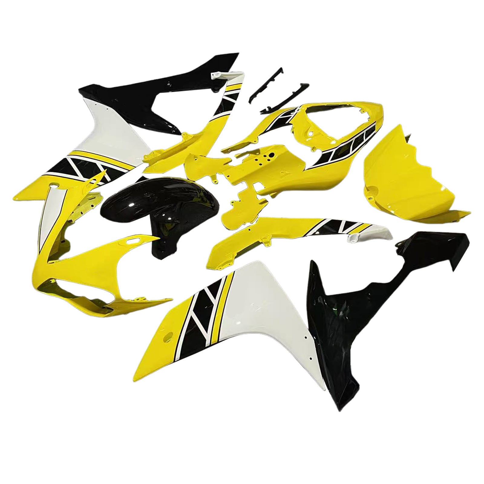 Amotopart Yamaha 2007-2008 YZF 1000 R1 Yellow Fairing Kit