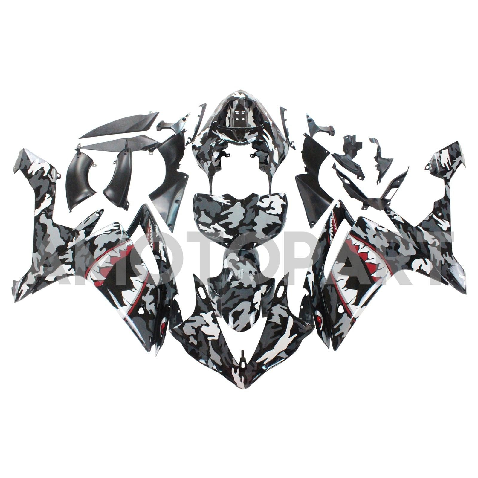 Amotopart Yamaha YZF 1000 R1 2007-2008 Shark Fairing Kit