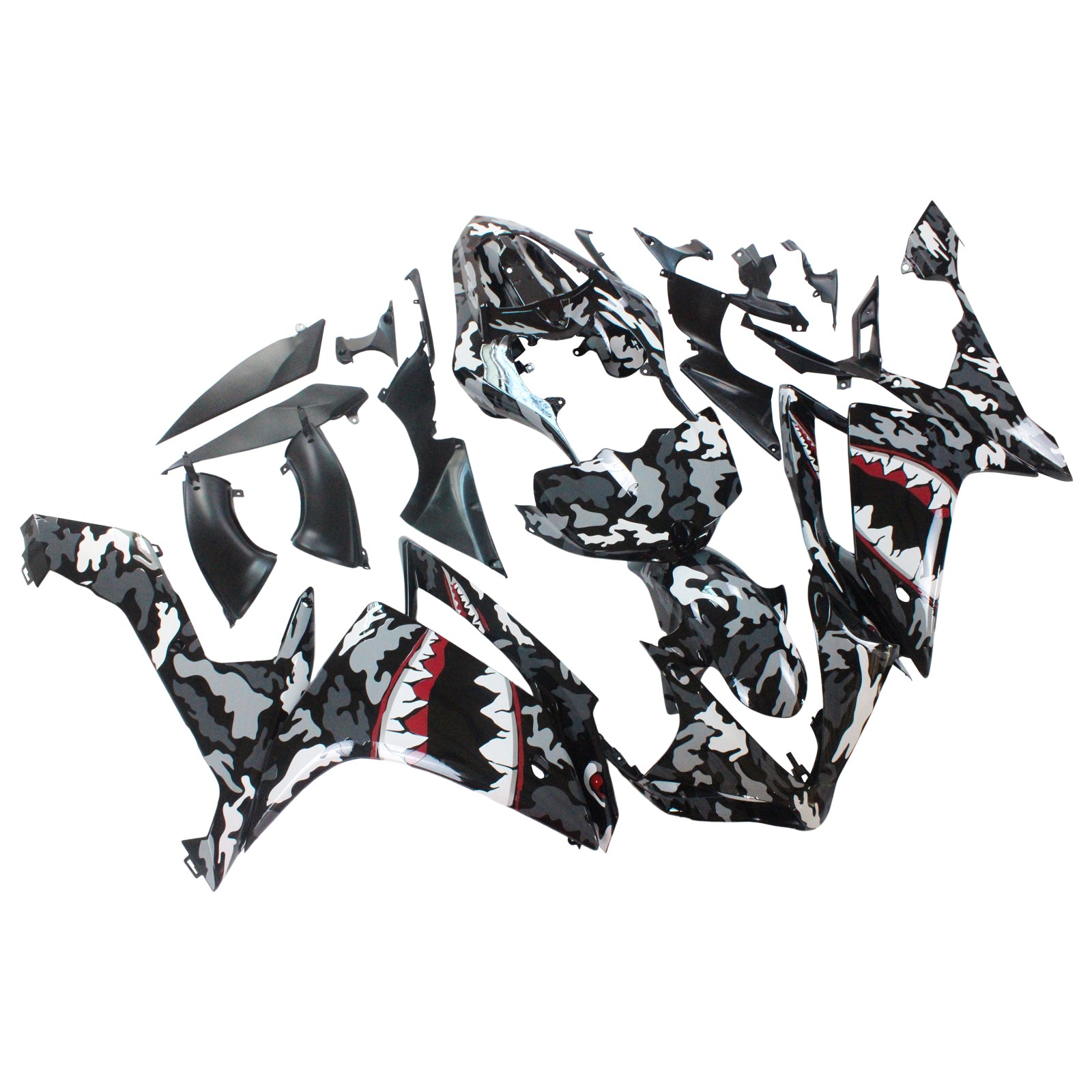 Amotopart Shark-Verkleidungsset für Yamaha YZF 1000 R1 2007–2008