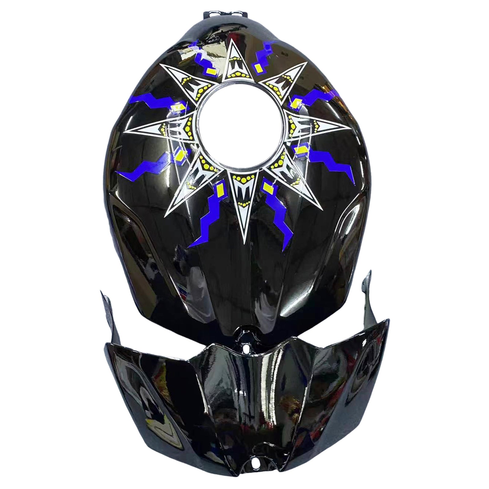 Amotopart 2007-2008 ヤマハ YZF 1000 R1 グロスブルー&ブラック フェアリングキット