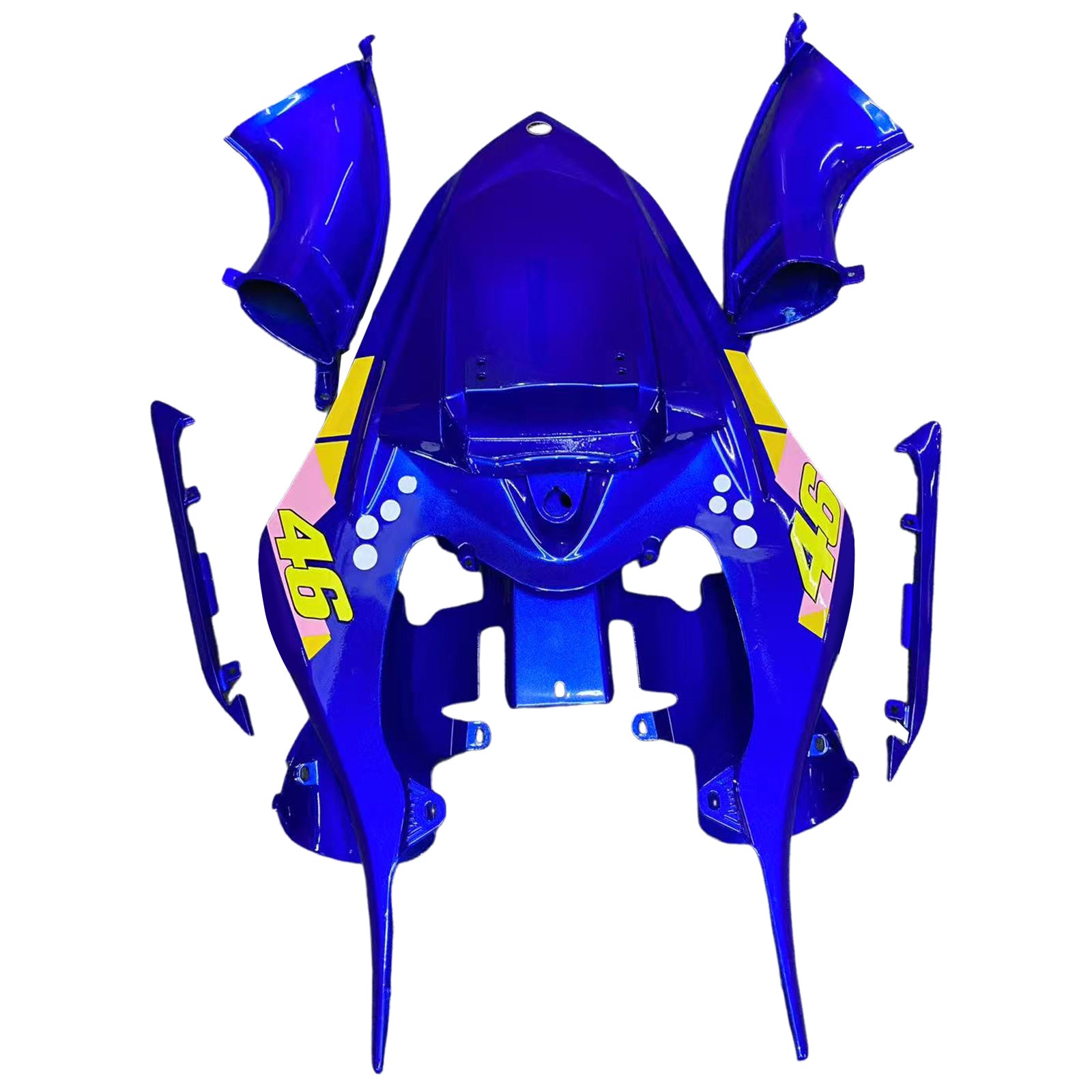 Amotopart 2007-2008 Yamaha YZF 1000 R1 Blue&Yellow Shark Teeth Fairing Kit