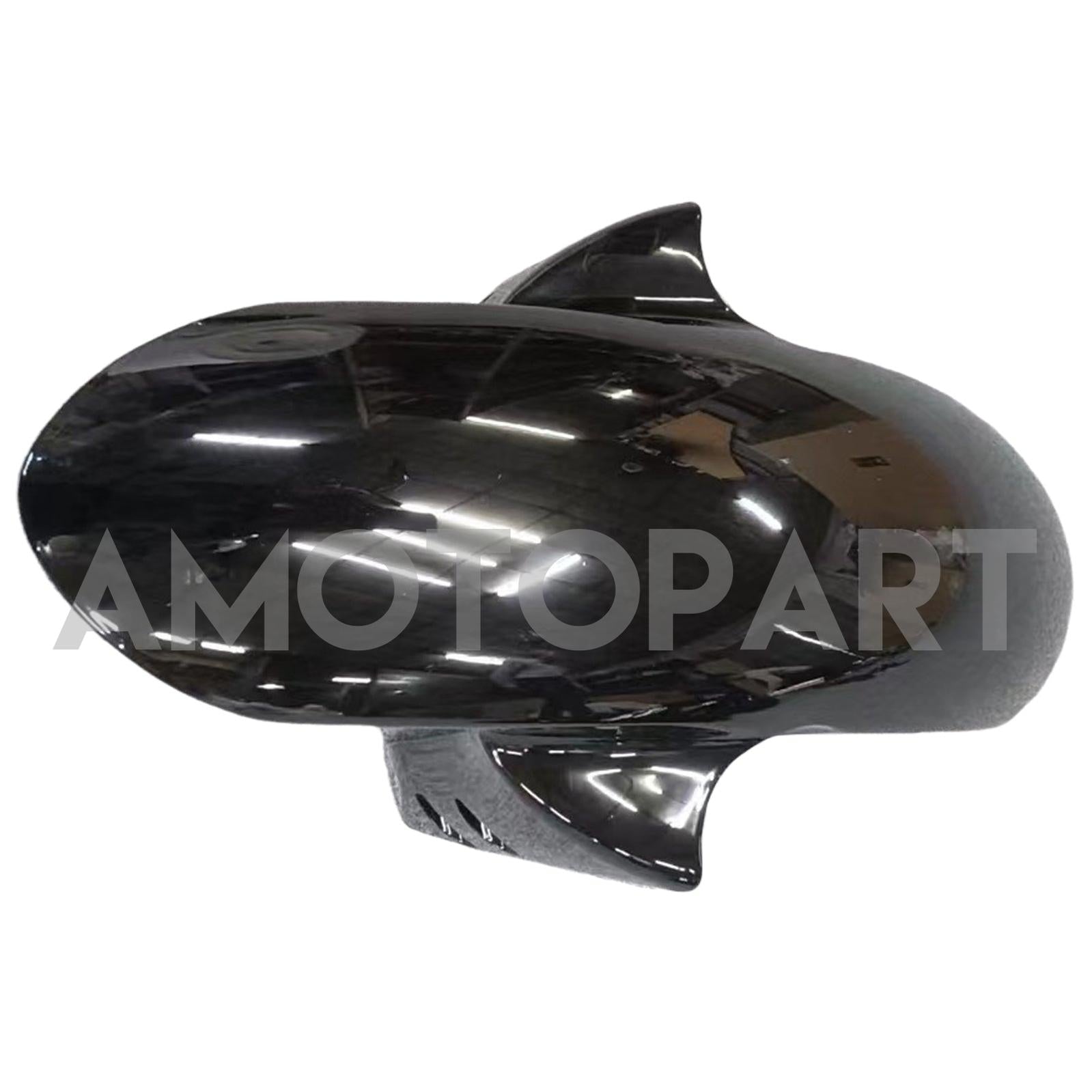 Amotopart 2007-2008 Yamaha YZF 1000 R1 Gloss Black with Gold Logo Fairing Kit