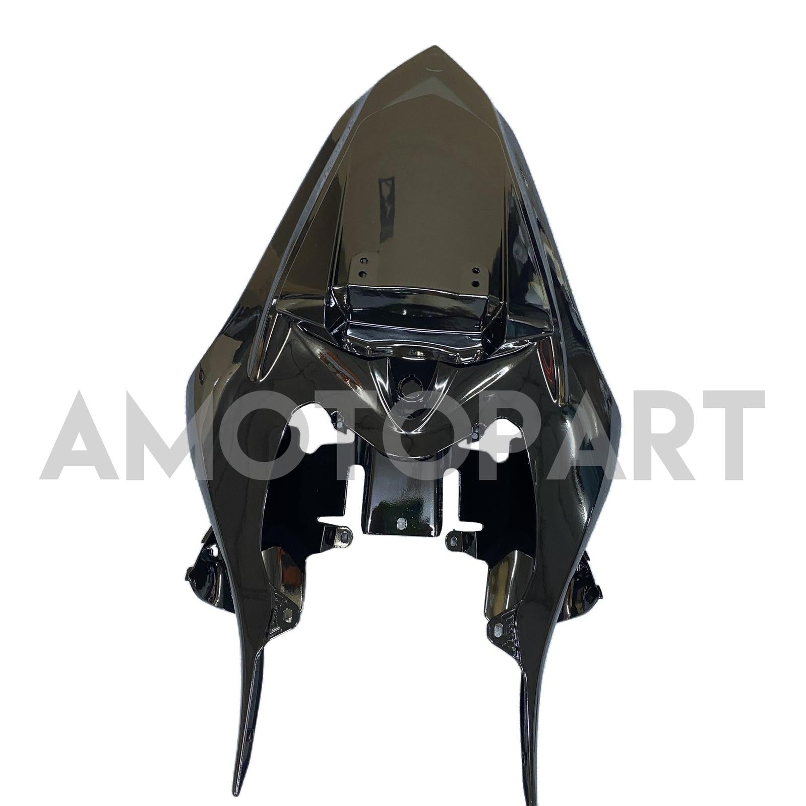 Amotopart 2007-2008 Yamaha YZF 1000 R1 Gloss Black with Matte Grey Fairing Kit