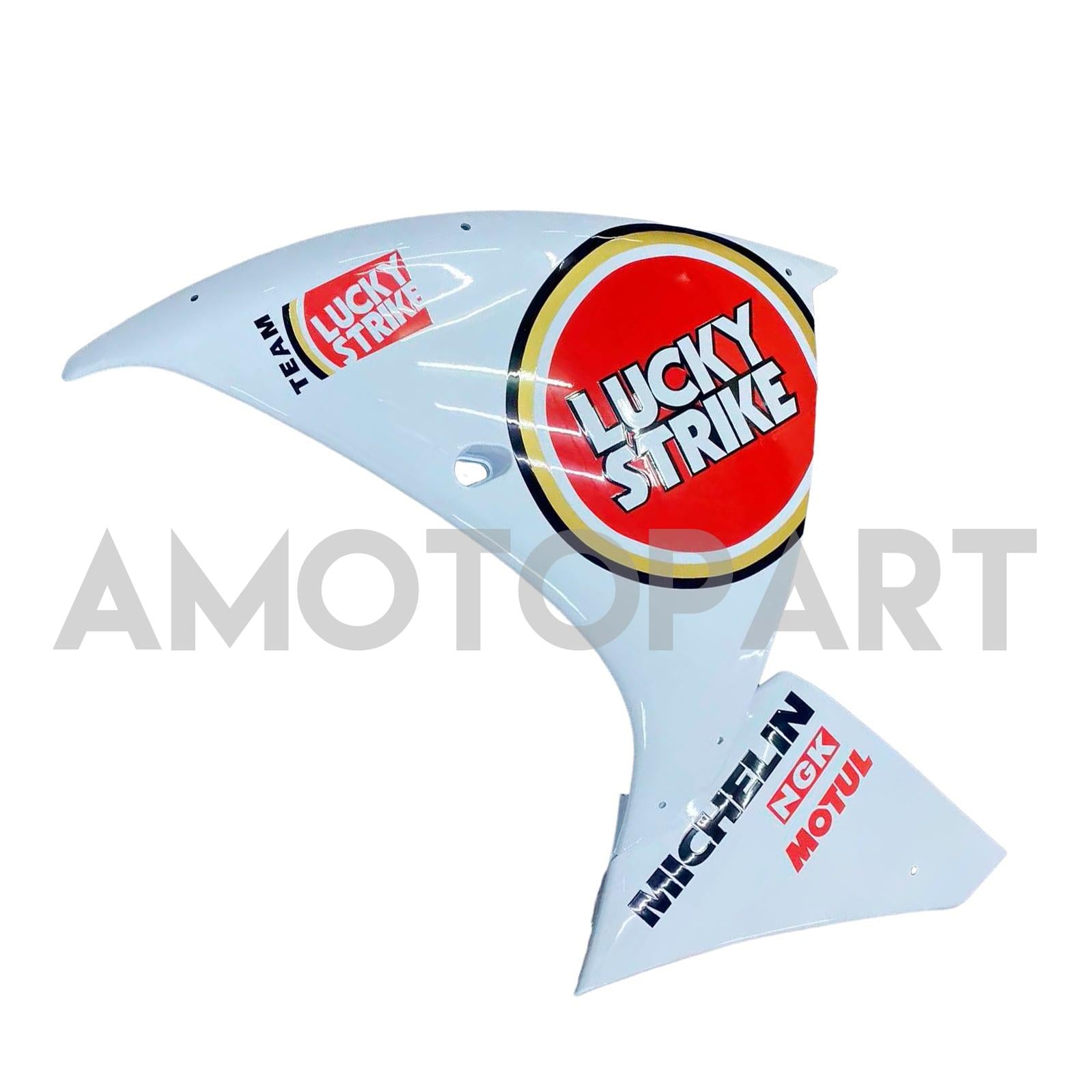 Amotopart 2009-2011 Yamaha YZF 1000 R1 White&Red Lucky Strike Style4 Fairing Kit
