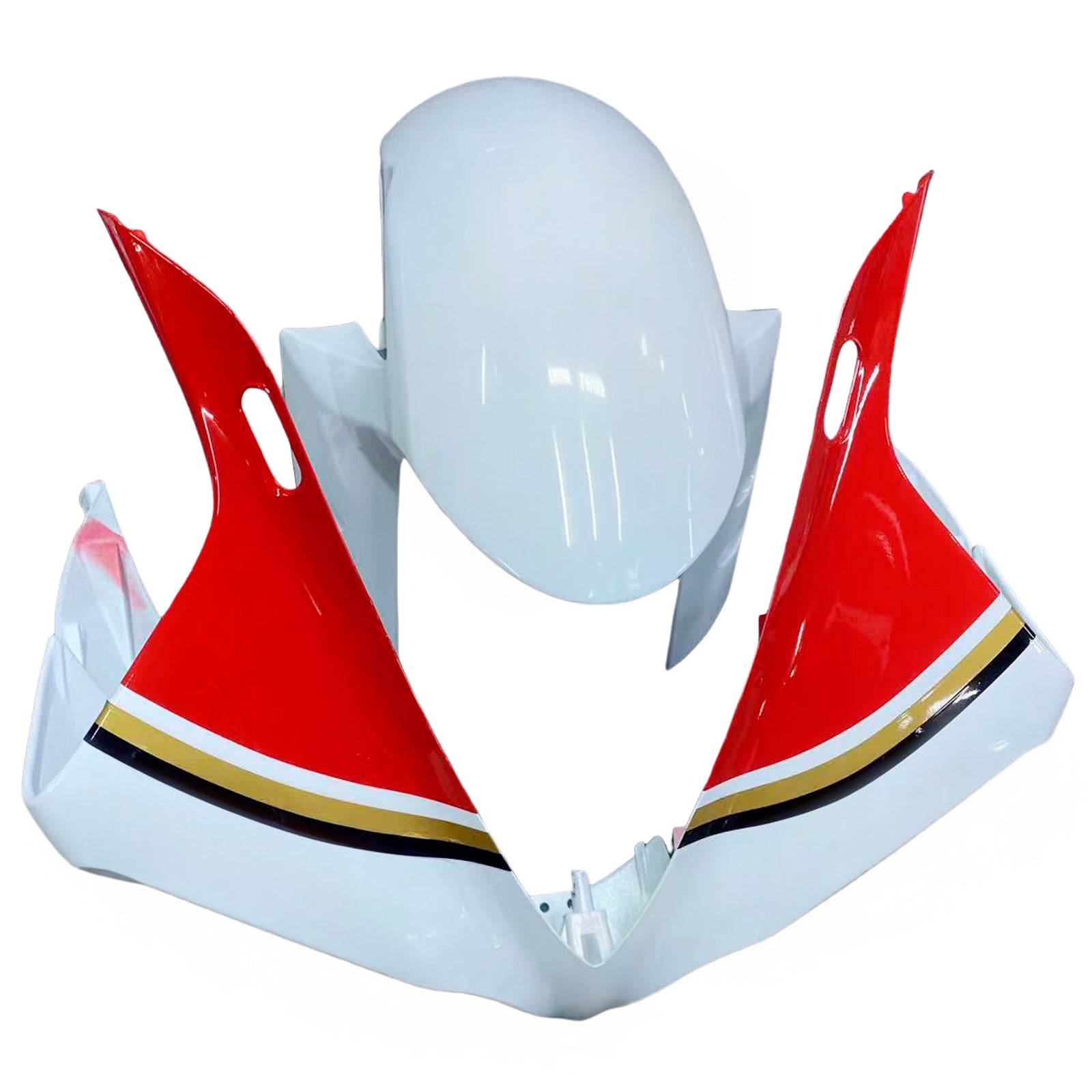 Amotopart 2009-2011 Yamaha YZF 1000 R1 White&Red Lucky Strike Style4 Fairing Kit