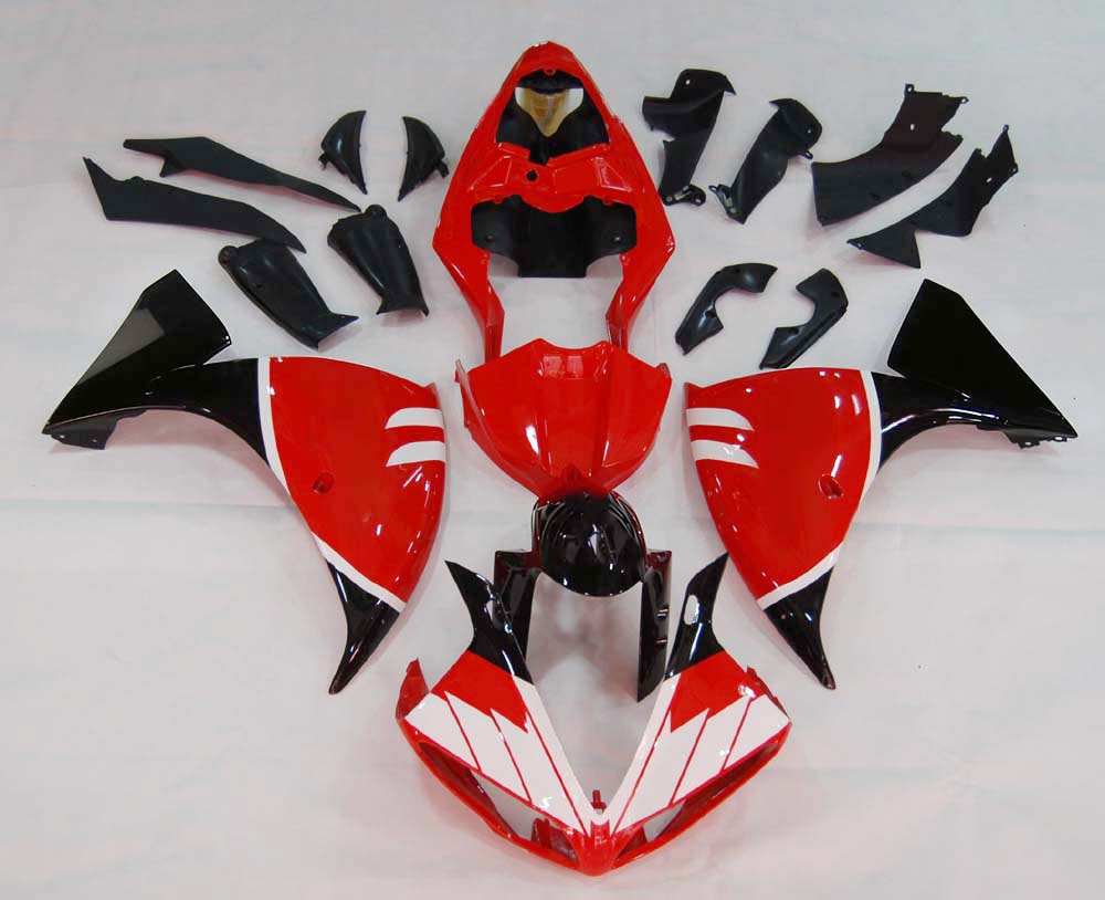 Amotopart 2009-2011 Kit carena Yamaha YZF 1000 R1 Rosso e Nero