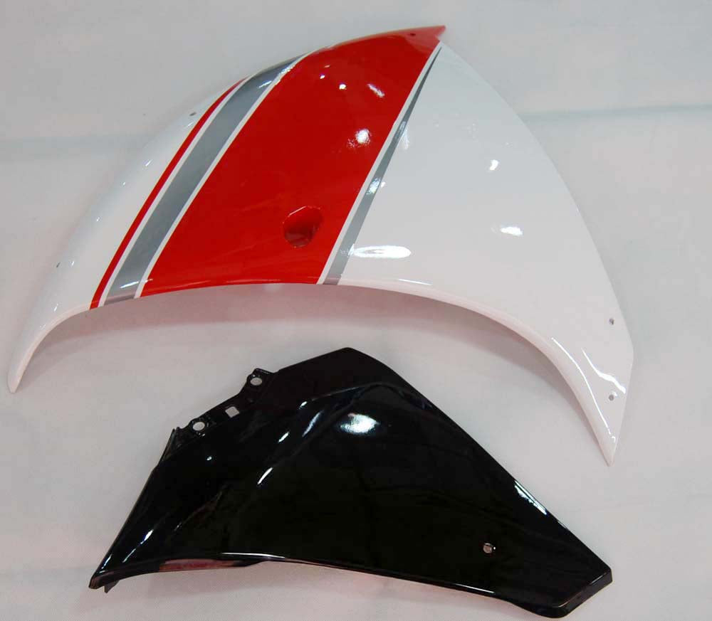 Amotopart 2009-2011 Yamaha YZF 1000 R1 White&Red Style2 Fairing Kit
