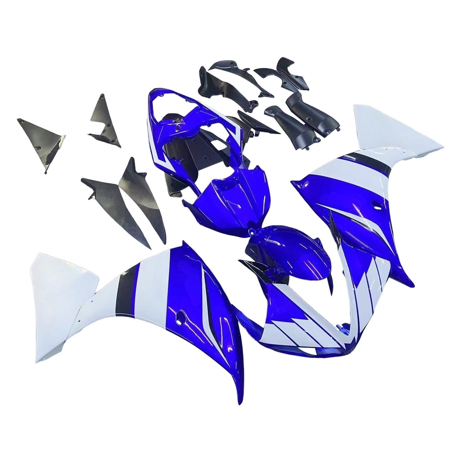 Amotopart 2009-2011 Yamaha R1 FARION Blue & White Kit