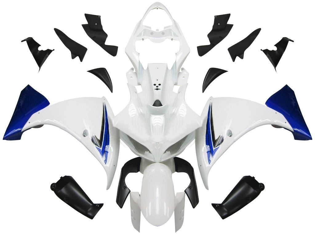 Amotopart 2009-2011 Yamaha YZF 1000 R1 Bianco&BKit di carenatura blu