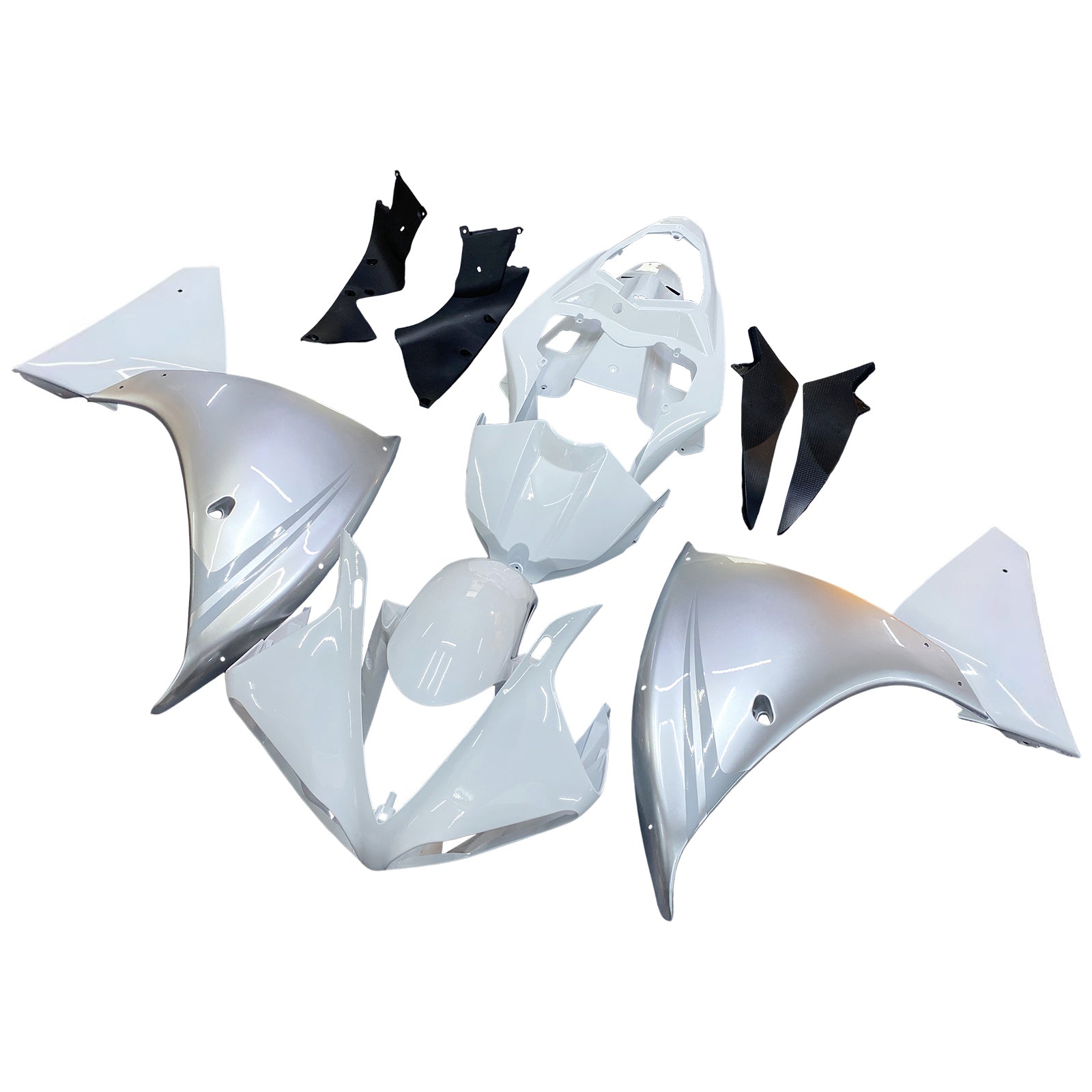 Amotopart 2009-2011 Yamaha YZF 1000 R1 White&SSada pro kapotáž jater