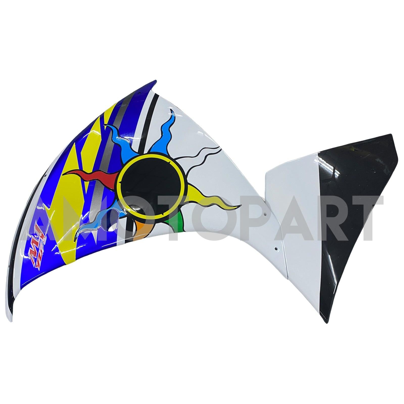Amotopart ヤマハ YZF 1000 R1 2009-2011 ブルー&ホワイト スタイル 5 フェアリングキット
