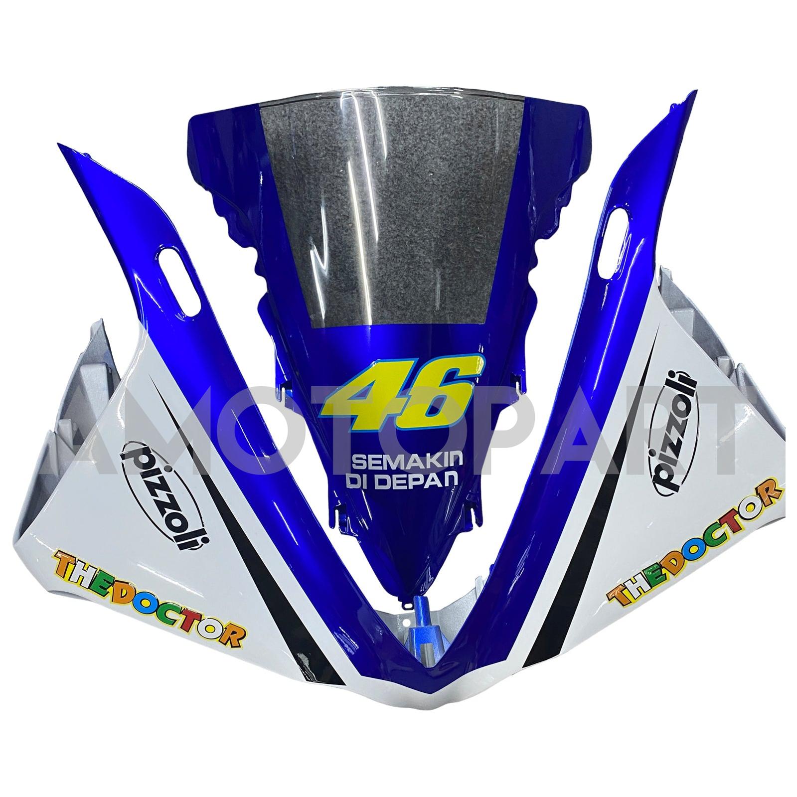 Amotopart ヤマハ YZF 1000 R1 2009-2011 ブルー&ホワイト スタイル 5 フェアリングキット