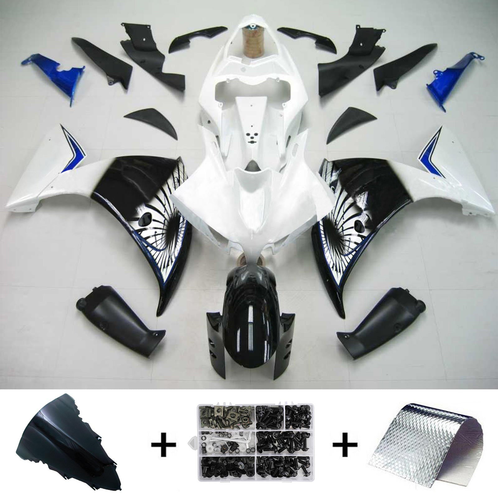 Injection Fairing Kit Bodywork Plastic ABS fit For Yamaha YZF 1000 R1 2009-2011
