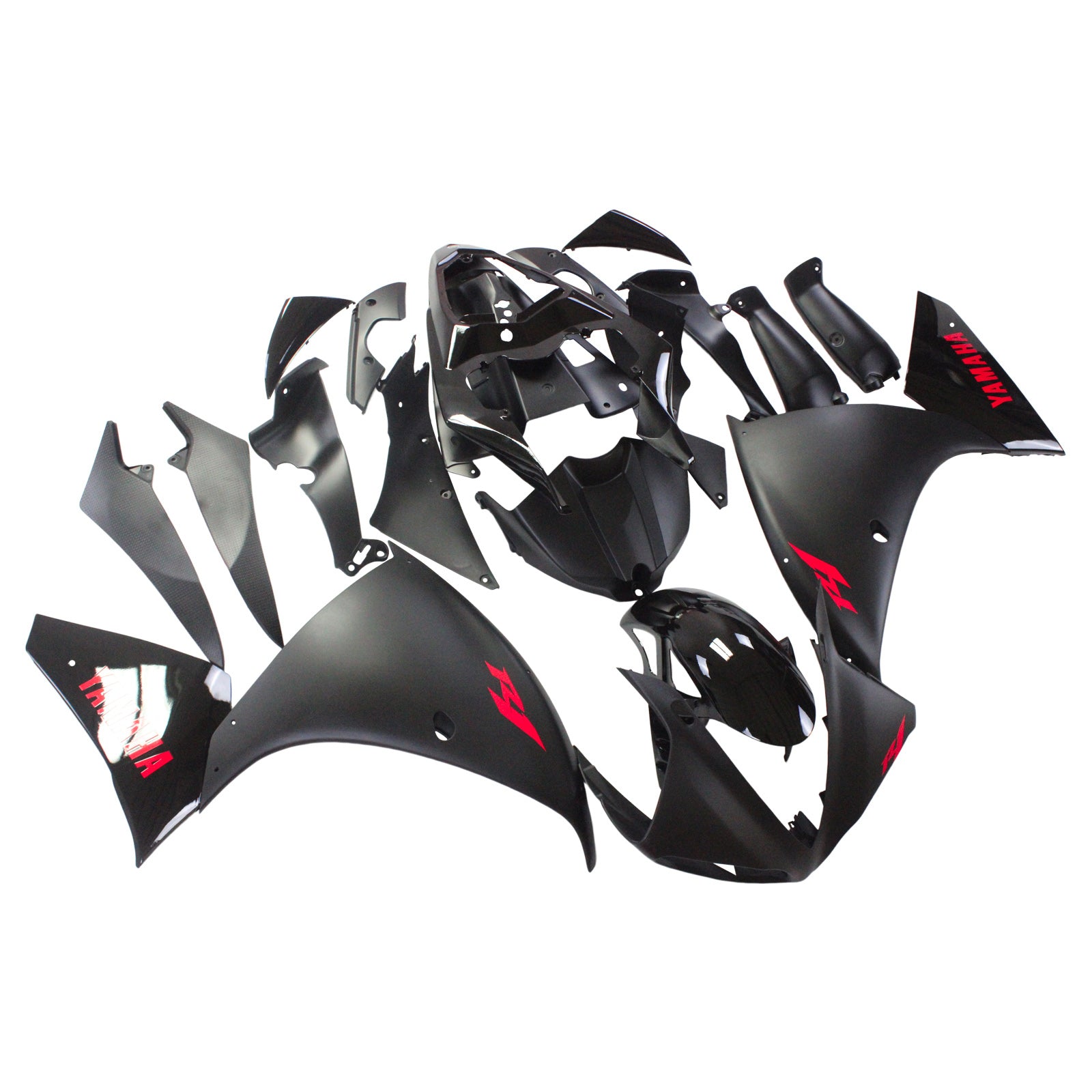 Amotopart Yamaha 2009-2011 YZF 1000 R1 Black Fairing Kit