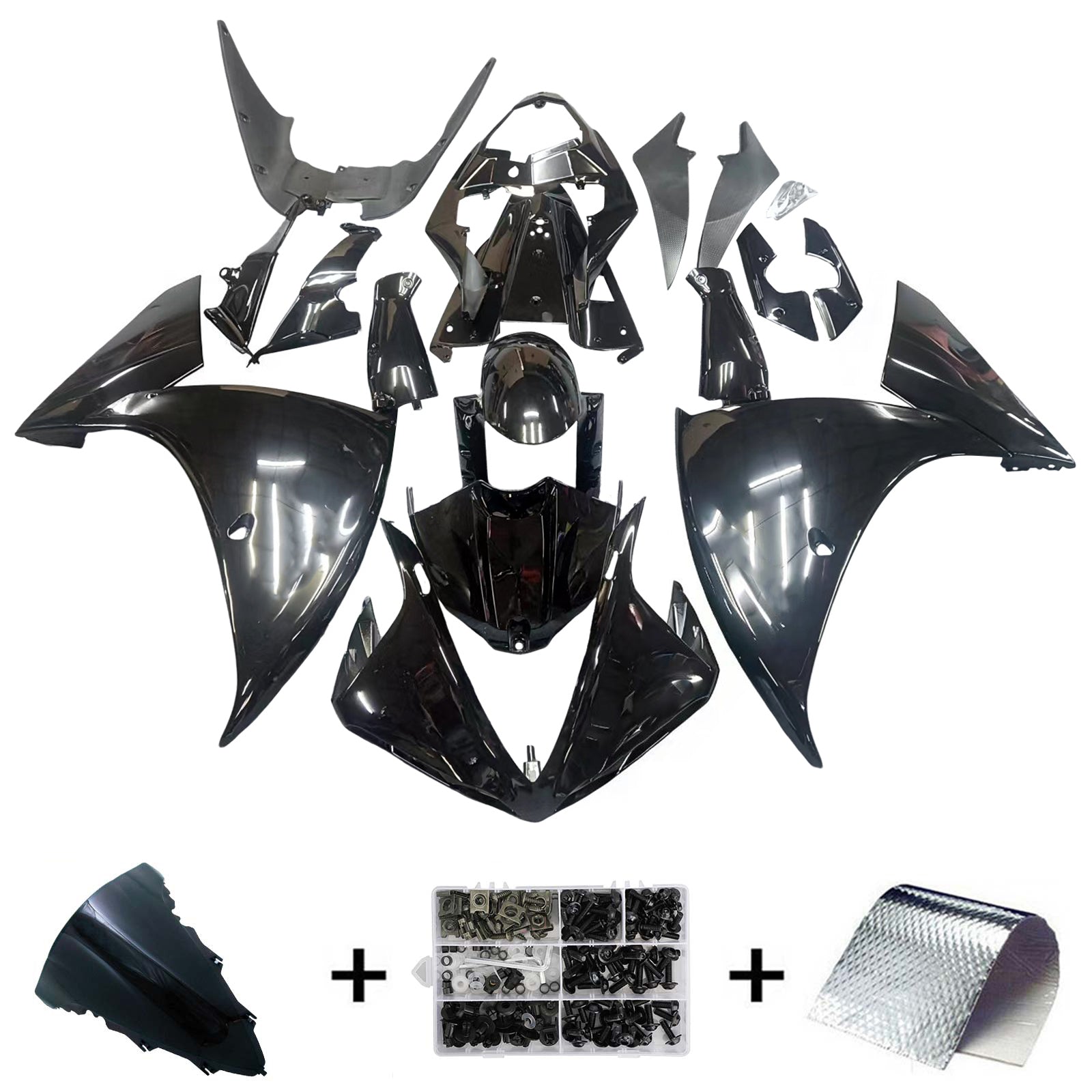 Injection Fairing Kit Bodywork Plastic ABS fit For Yamaha YZF 1000 R1 2009-2011