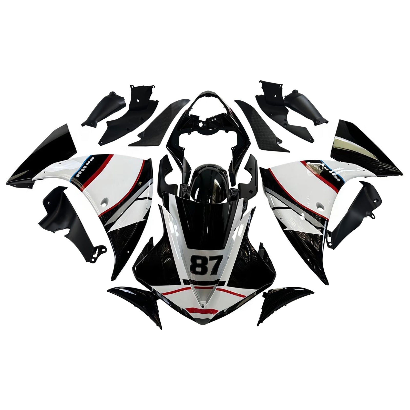 Amotopart Yamaha 2009-2011 YZF 1000 R1 Fairing Kit