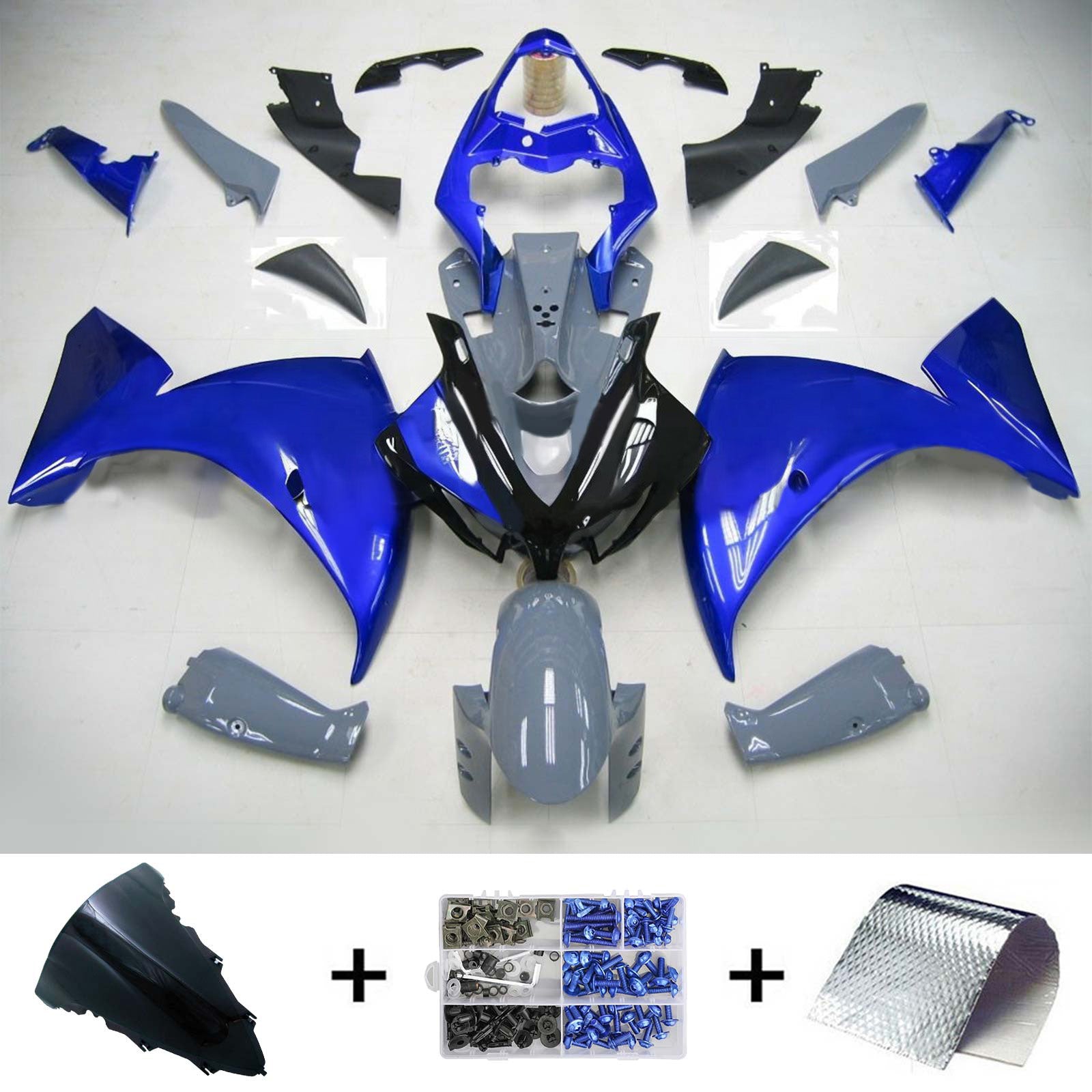 Injection Fairing Kit Bodywork Plastic ABS fit For Yamaha YZF 1000 R1 2009-2011