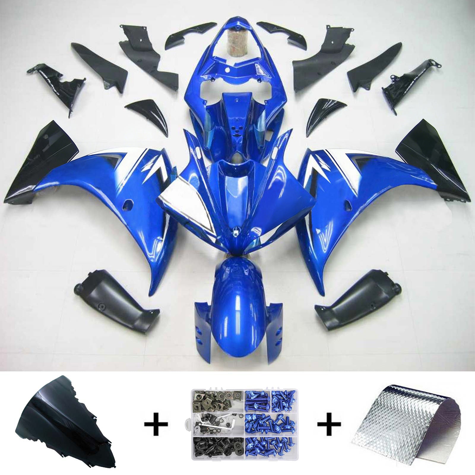 Injection Fairing Kit Bodywork Plastic ABS fit For Yamaha YZF 1000 R1 2009-2011
