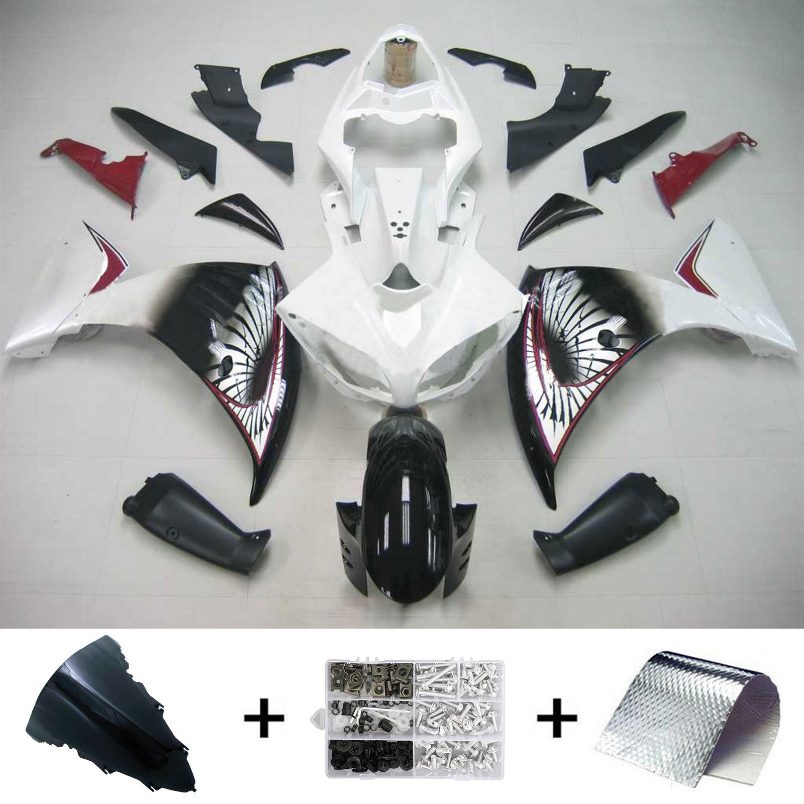 Amotopart Yamaha 2009-2011 YZF 1000 R1 Fairing Kit