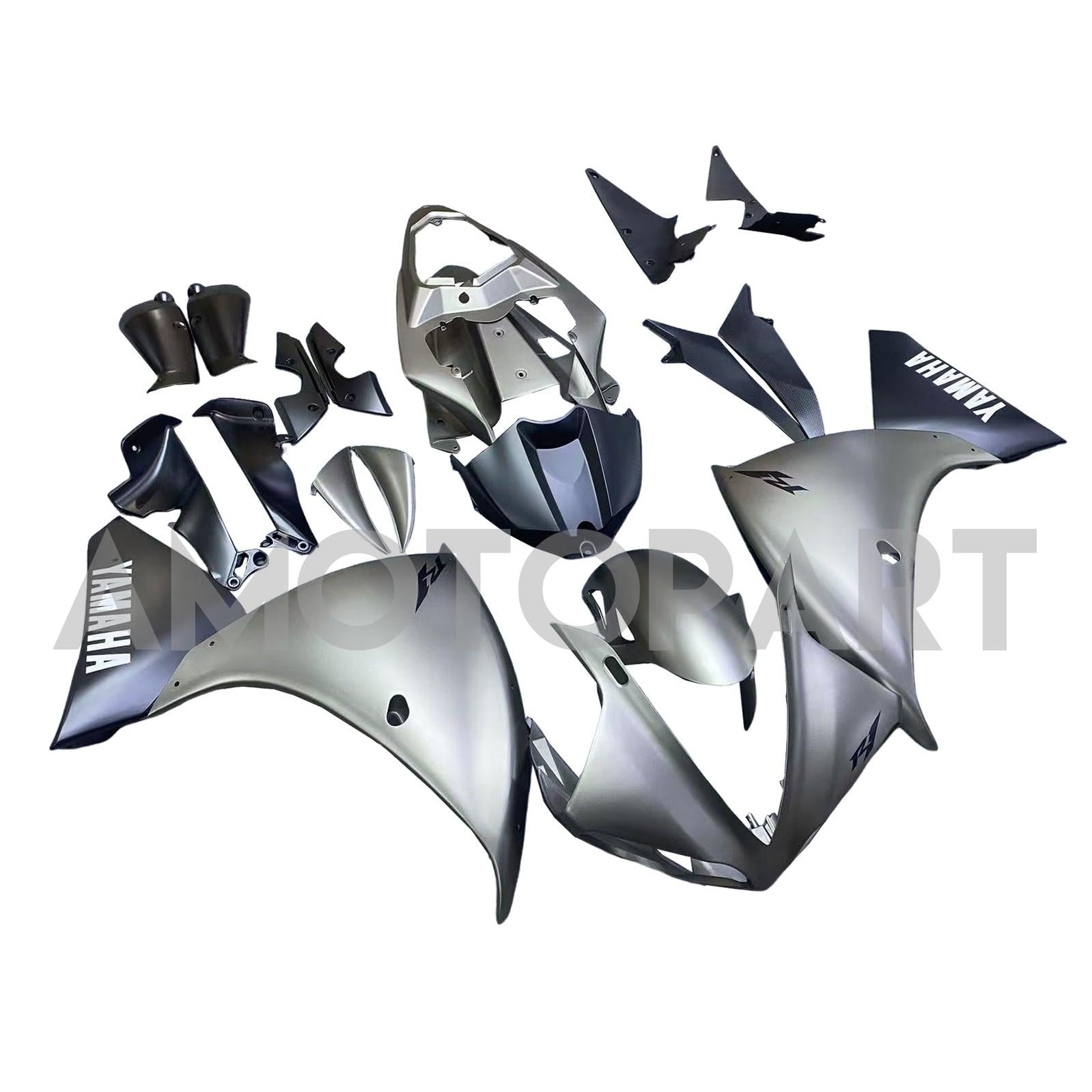 Amotopart Yamaha YZF 1000 R1 2009-2011 Gray Fairing Kit