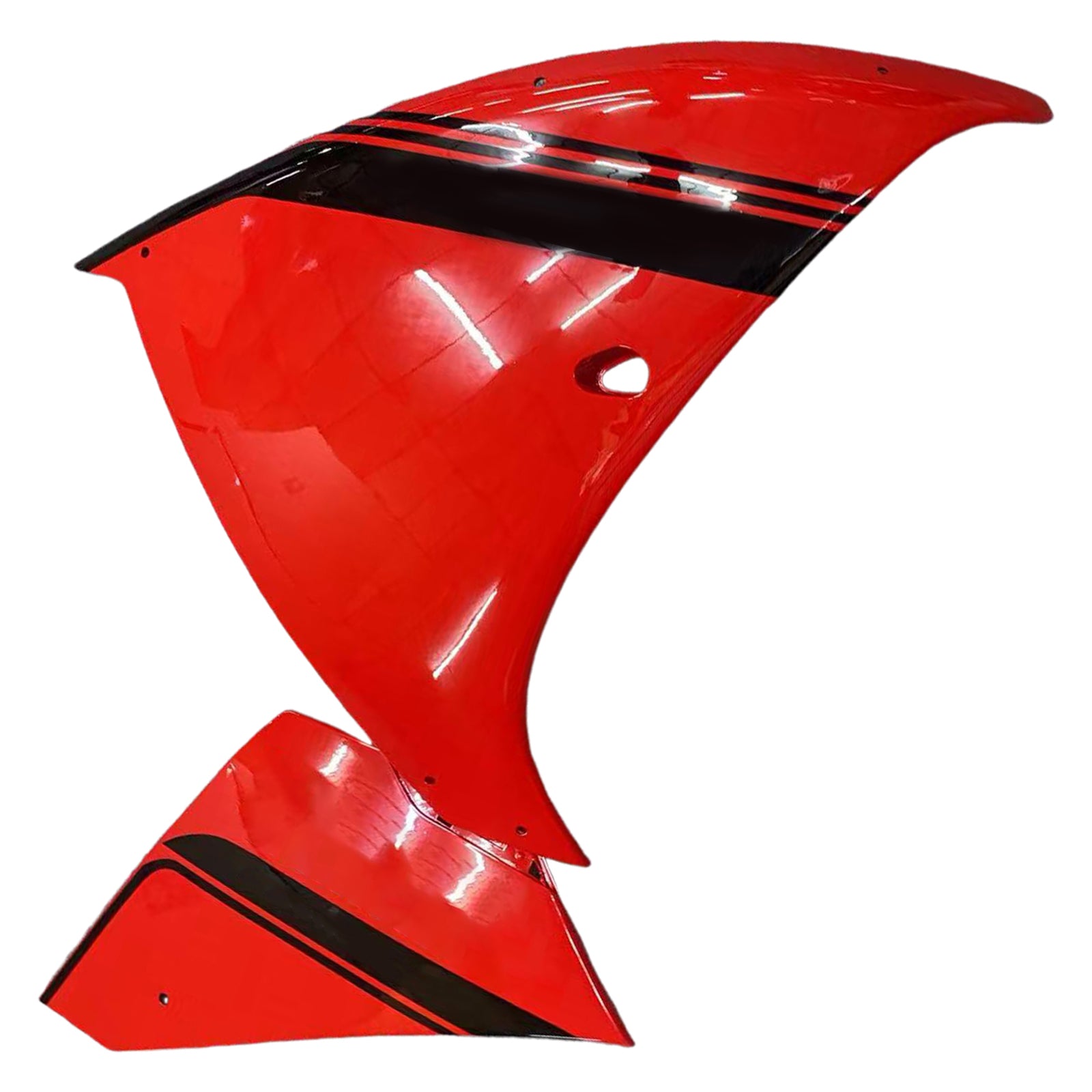 Amotopart 2009-2011 Yamaha YZF 1000 R1 Rød med sort accent-fairing kit