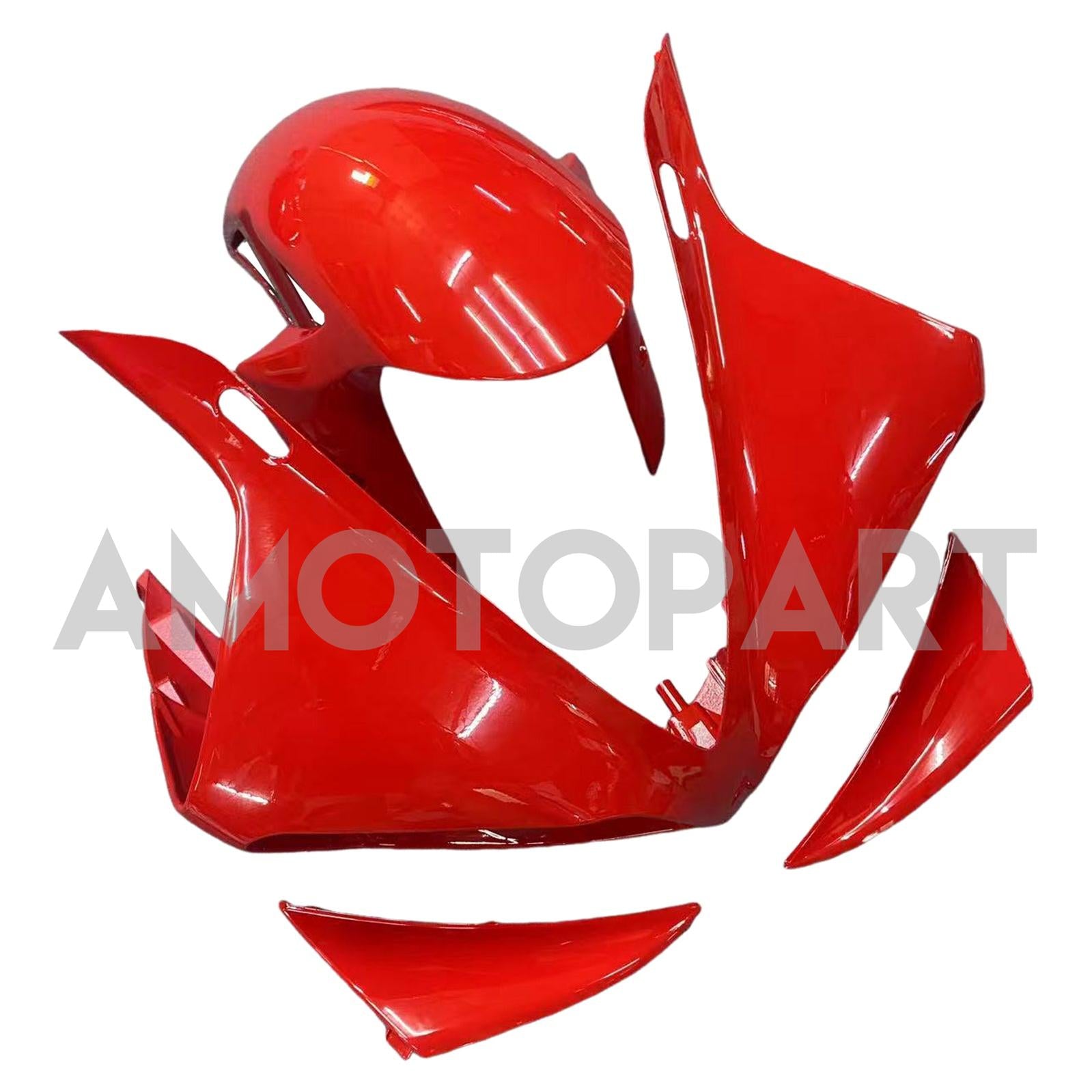 Amotopart 2009-2011 Yamaha YZF 1000 R1 Red with Black Accent Fairing Kit