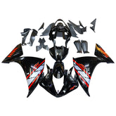 Amotopart 2009-2011 Yamaha YZF 1000 R1 Gloss Black with Red Accent Fairing Kit