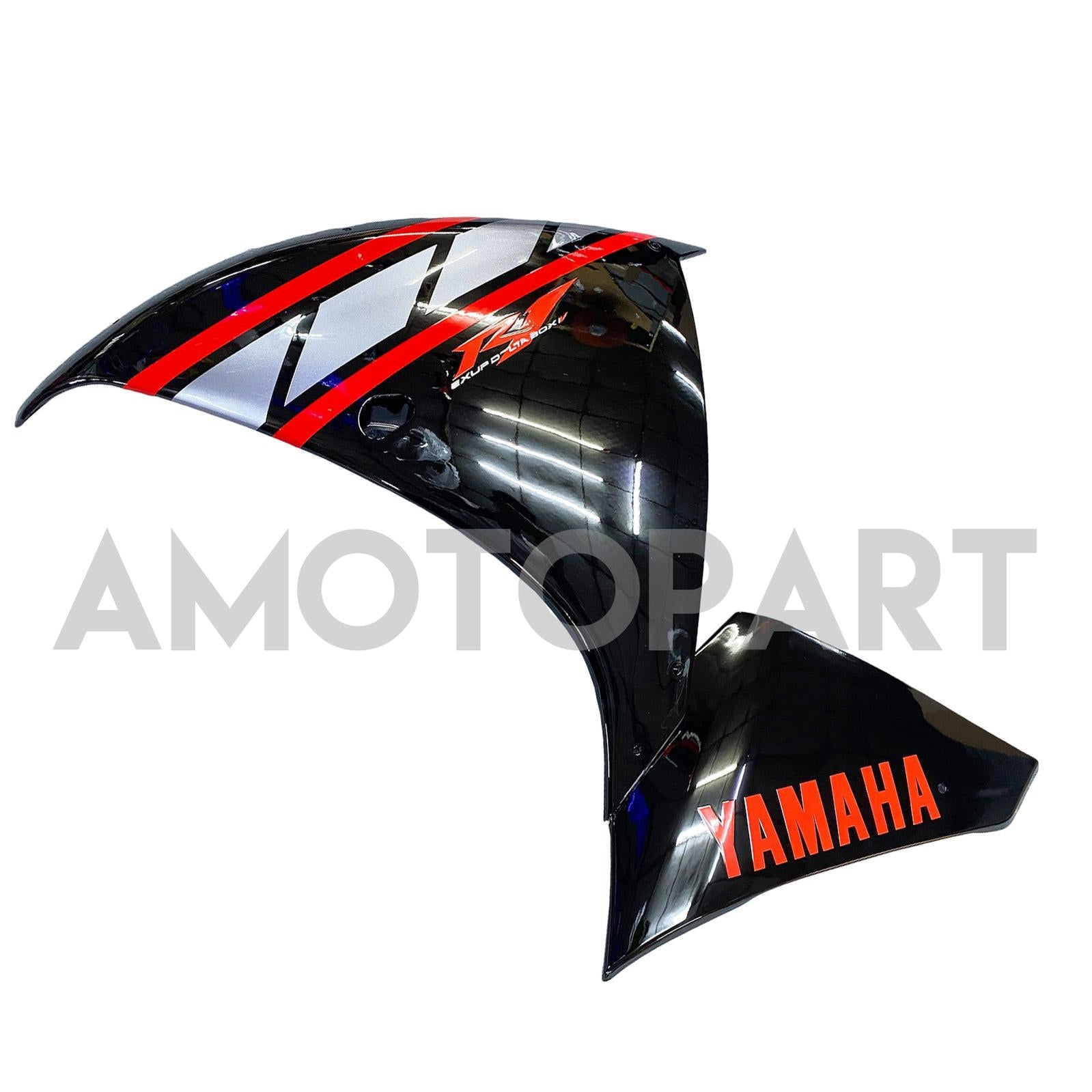 Amotopart 2009-2011 Yamaha YZF 1000 R1 Gloss Black med Red Accent Fairing Kit