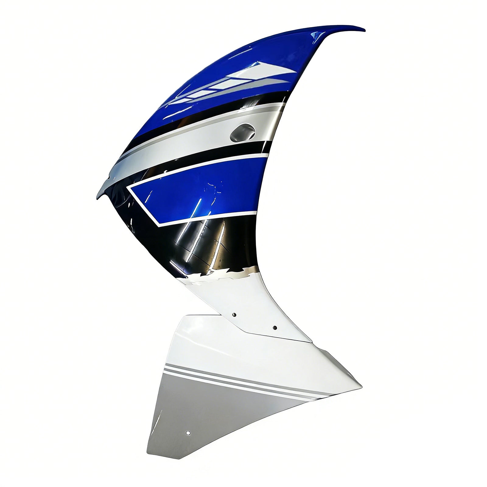 Amotopart 2009-2011 Yamaha YZF 1000 R1 Bleu&Kit de carénage blanc avec logo