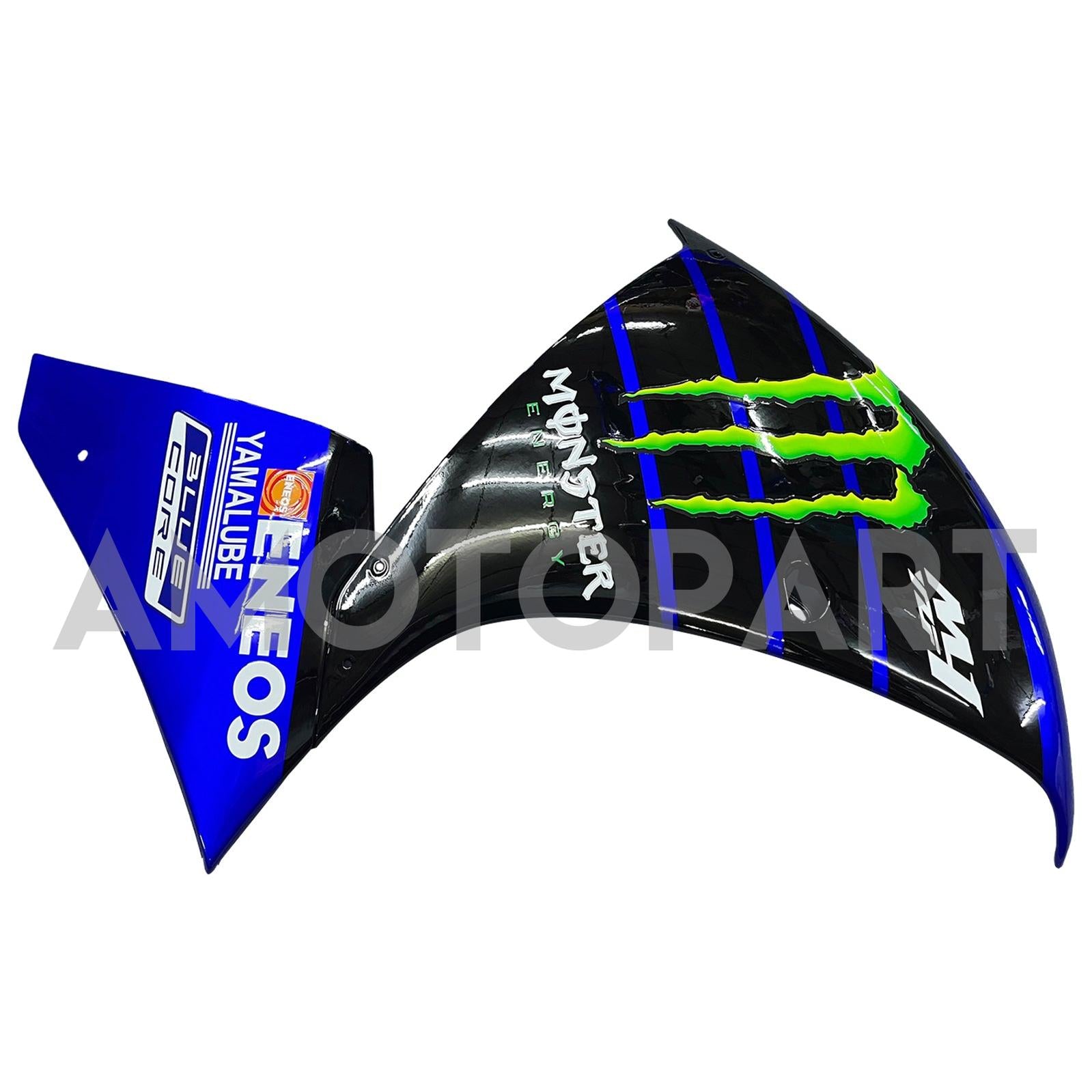 Amotopart 2009-2011 Yamaha YZF 1000 R1 Black&Blue with Monster Logo Fairing Kit