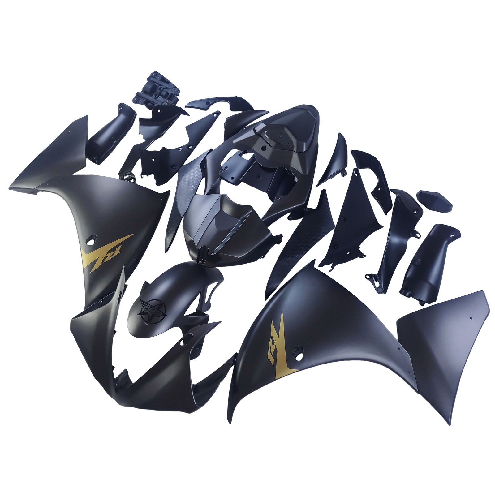 Amotopart 2009-2011 Yamaha YZF 1000 R1 Matte Black Fairing Kit