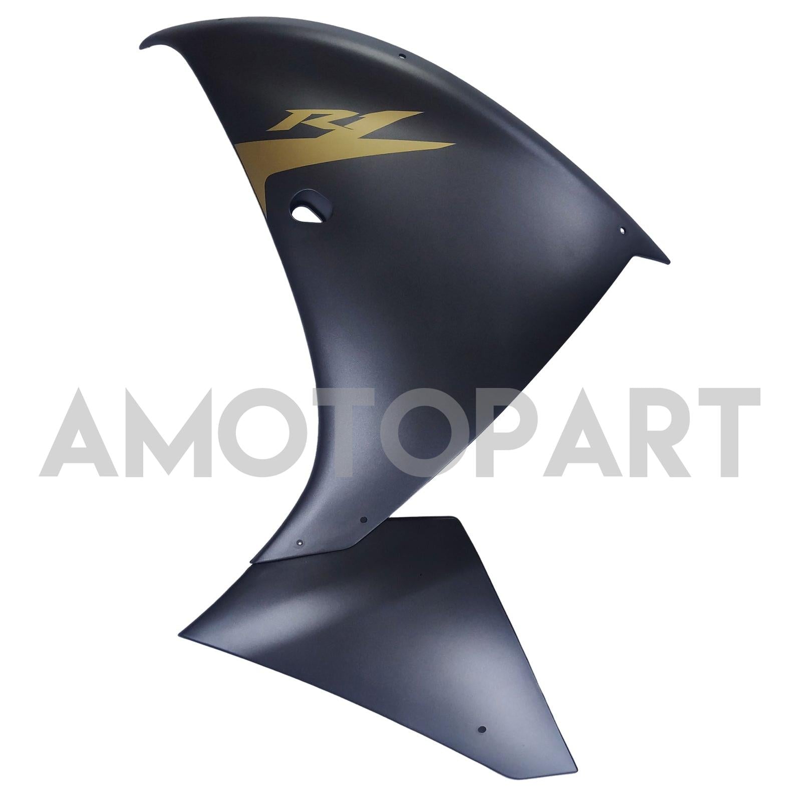 Amotopart 2009-2011 Yamaha YZF 1000 R1 Matte Black with Logo Fairing Kit
