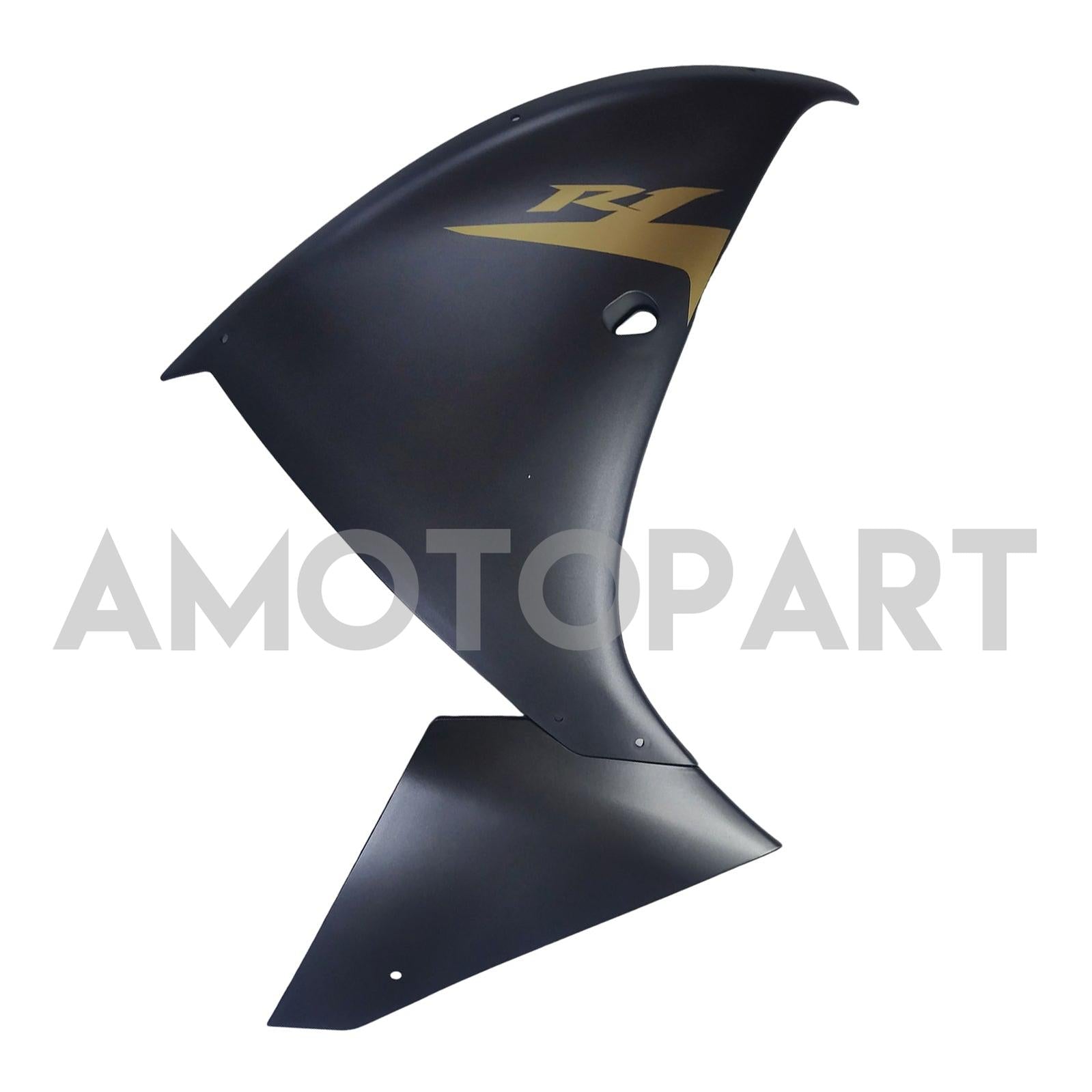 Amotopart 2009-2011 Yamaha YZF 1000 R1 Matte Black with Logo Fairing Kit
