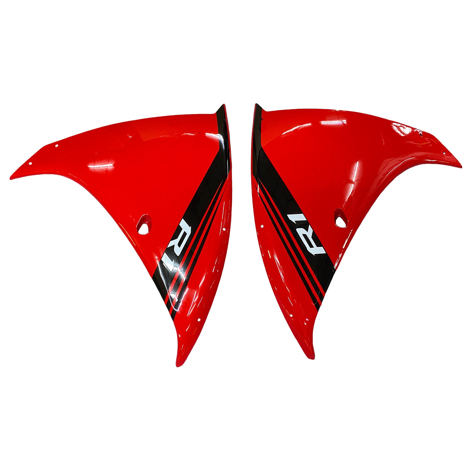 Amotopart 2012-2014 Yamaha R1 Kit de carénage rouge et noir