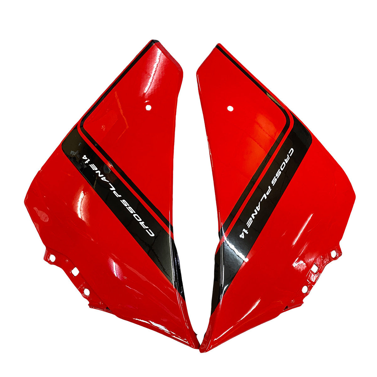 Amotopart 2012-2014 Yamaha R1 Kit de carénage rouge et noir