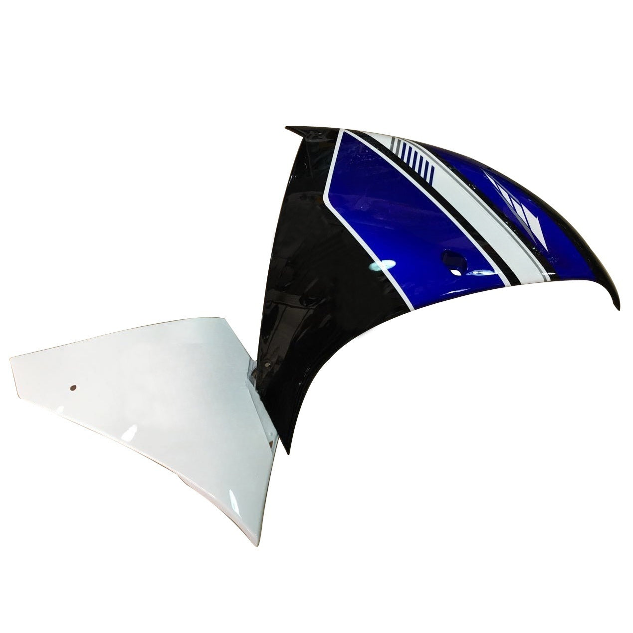Amotopart 2012-2014 Yamaha R1 Fairing Blue&White Style5 Kit