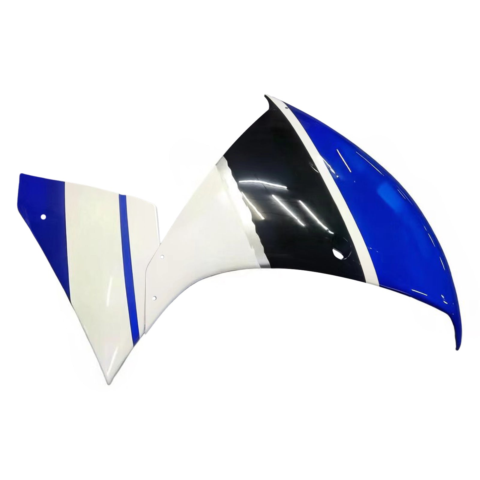 Amotopart 2012-2014 Yamaha R1 Fairing Blue&White Style7 Kit