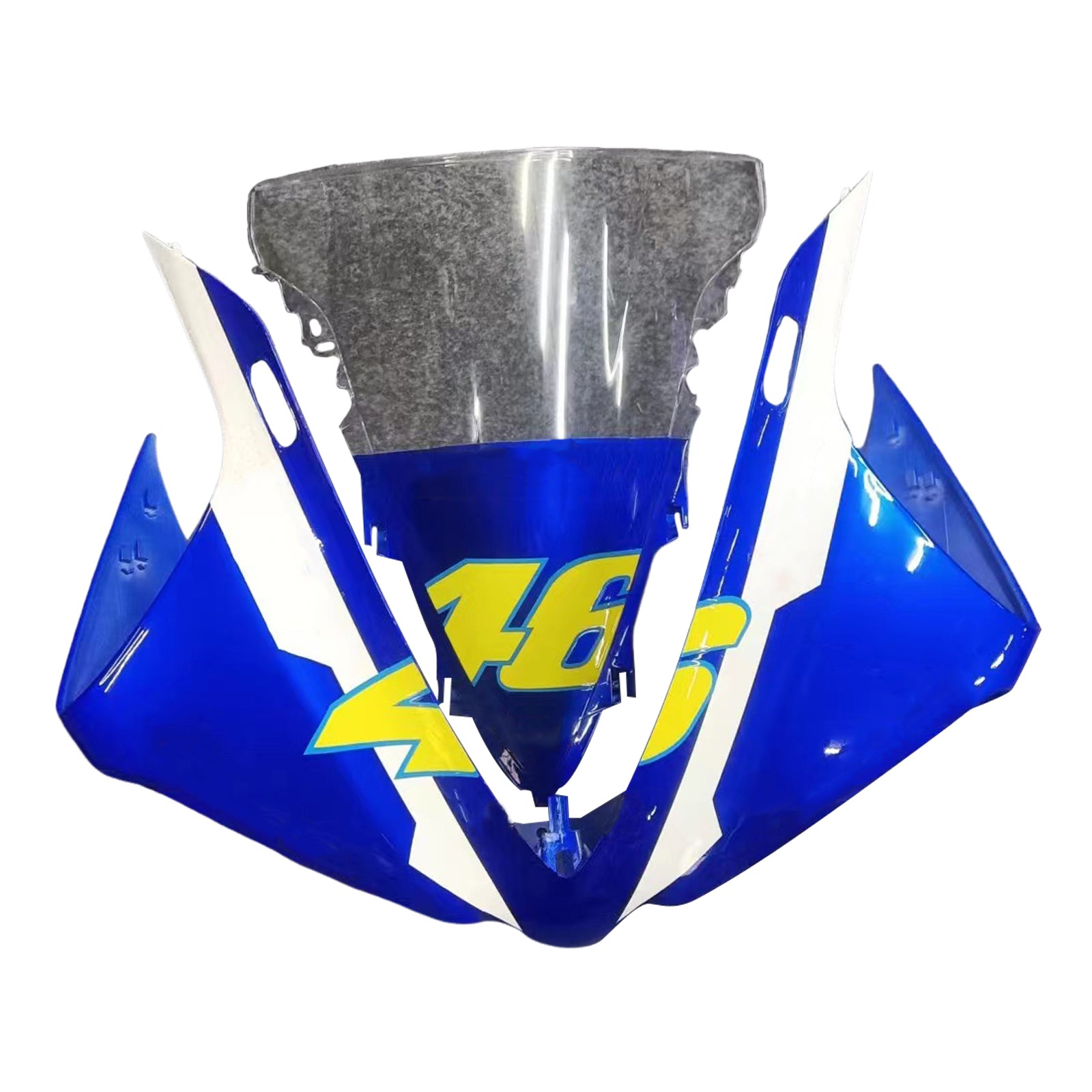Amotopart 2012-2014 Yamaha R1 Fairing Blue&White Style7 Kit