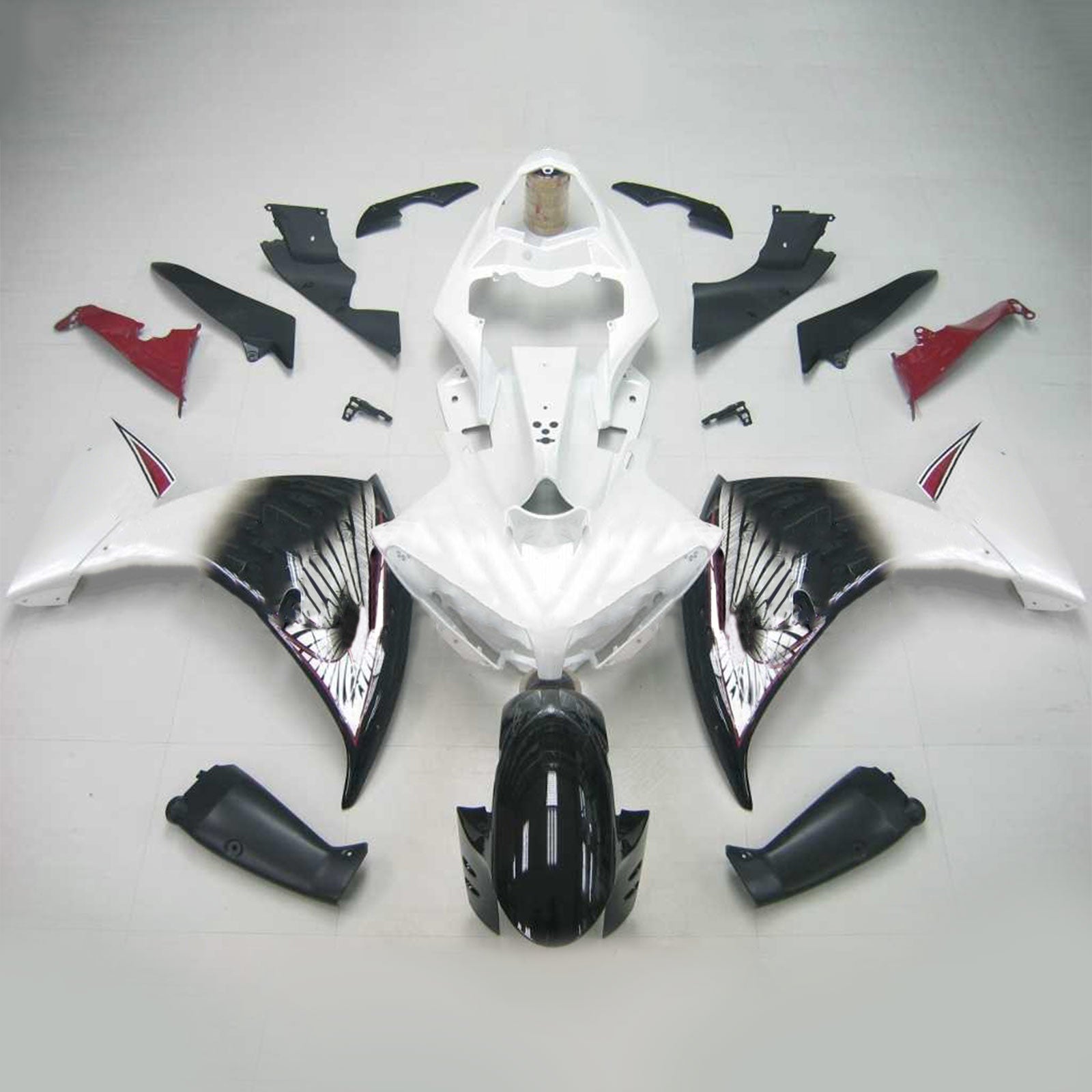 Amotopart ヤマハ 2009-2011 YZF 1000 R1 ブラック ブルー フェアリングキット