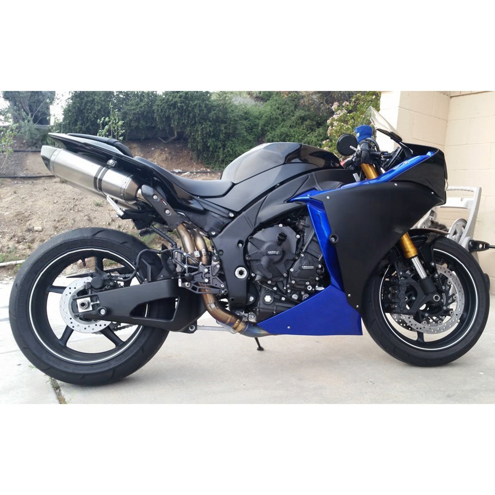 Amotopart Yamaha 2012-2014 YZF 1000 R1 Black Blue Fairing Kit