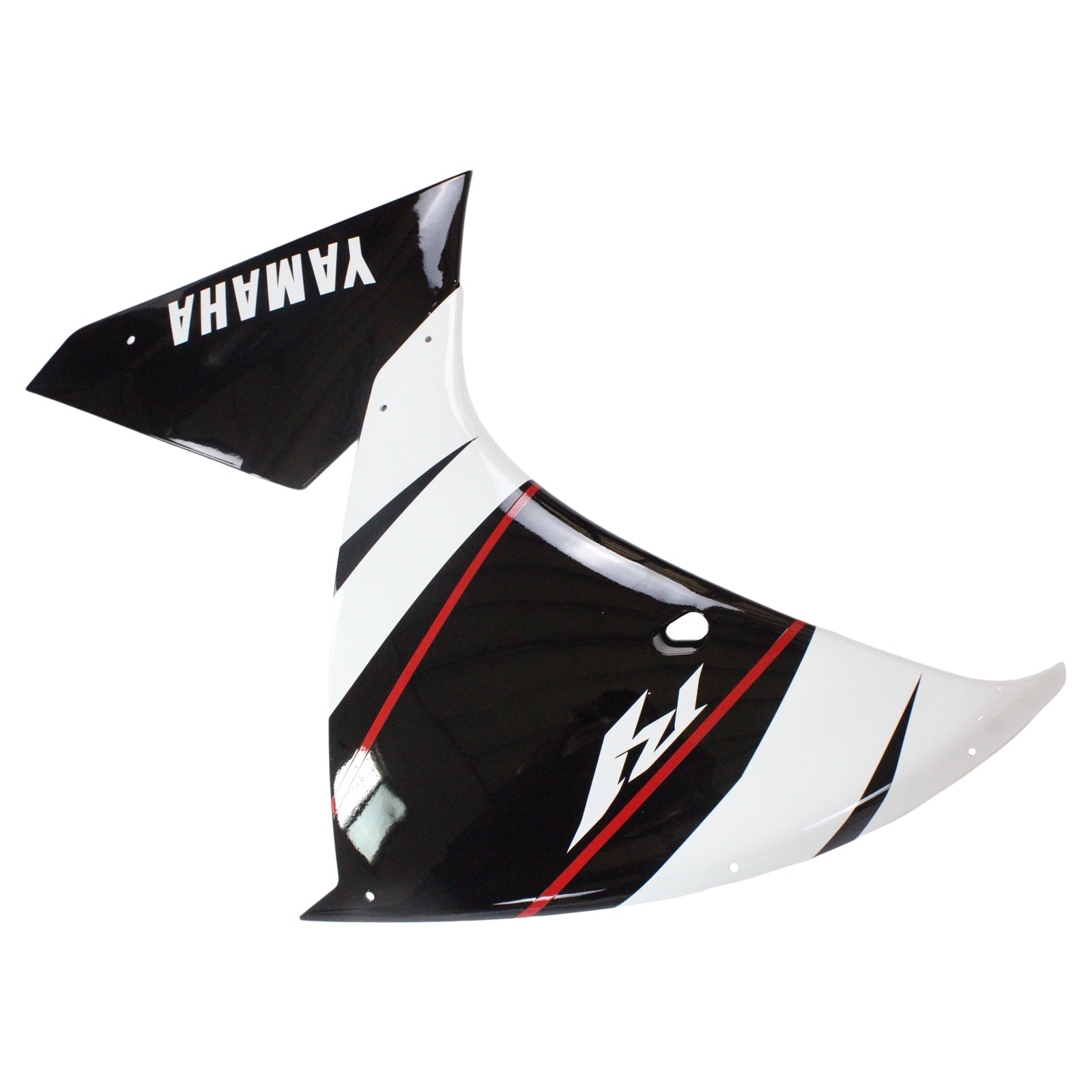 Amotopart Yamaha 2012–2014 YZF 1000 R1 Schwarz-weißes Verkleidungsset