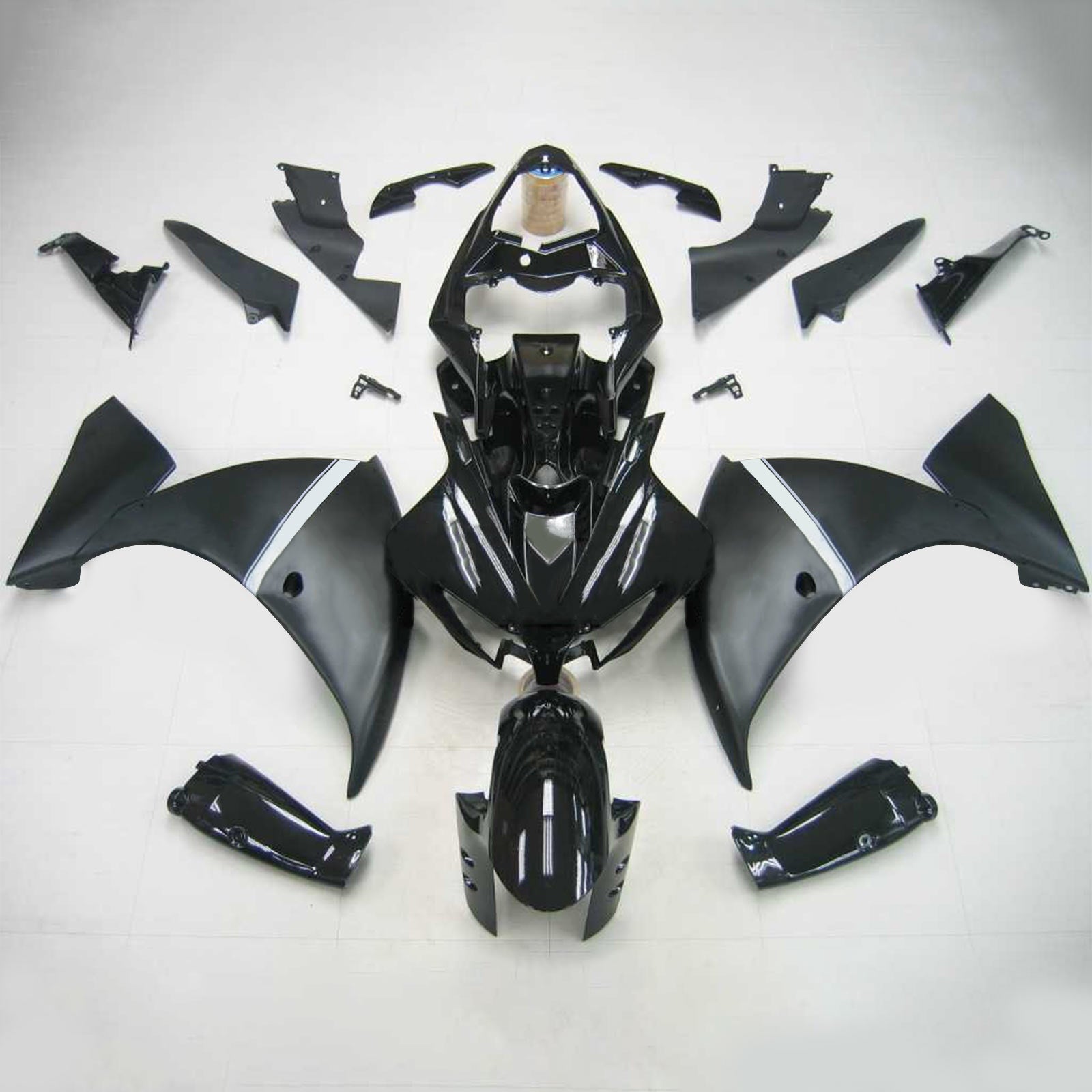 Amotopart Yamaha 2012-2014 YZF 1000 R1 Black Fairing Kit