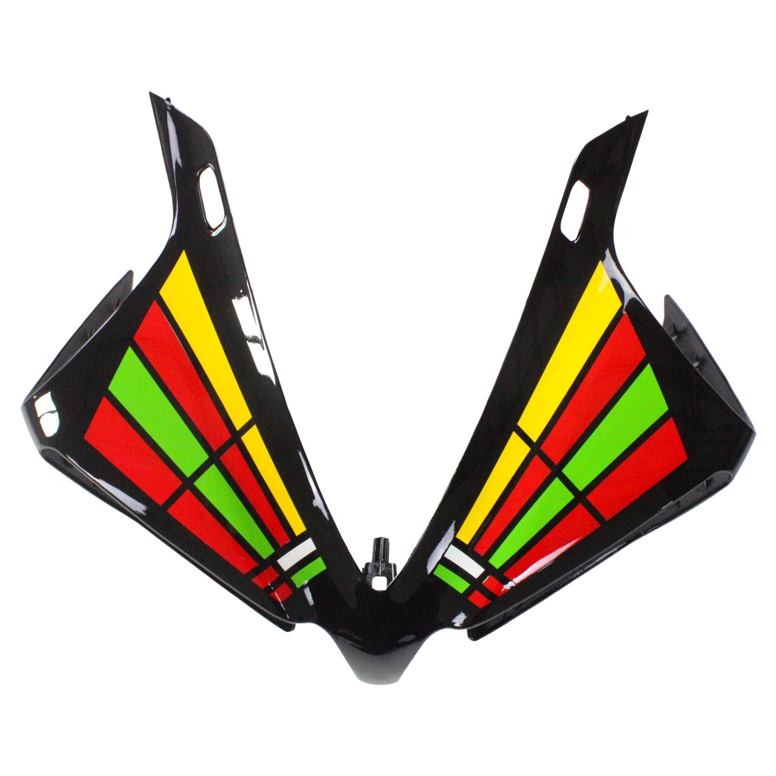 Amotopart Yamaha 2012-2014 YZF 1000 R1 Kit de carenado negro arcoíris