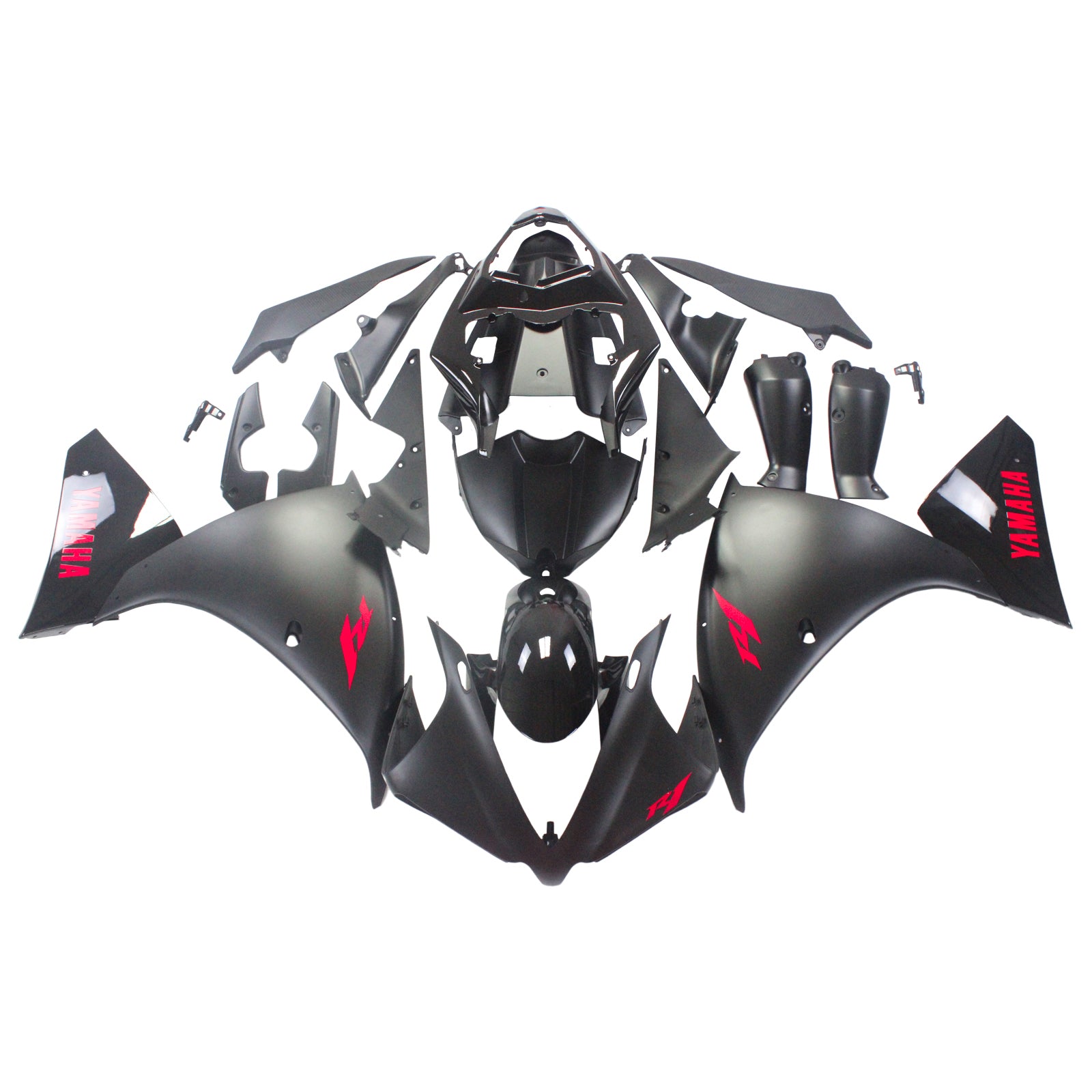 Amotopart Yamaha 2012-2014 YZF 1000 R1 Black Red Fairing Kit