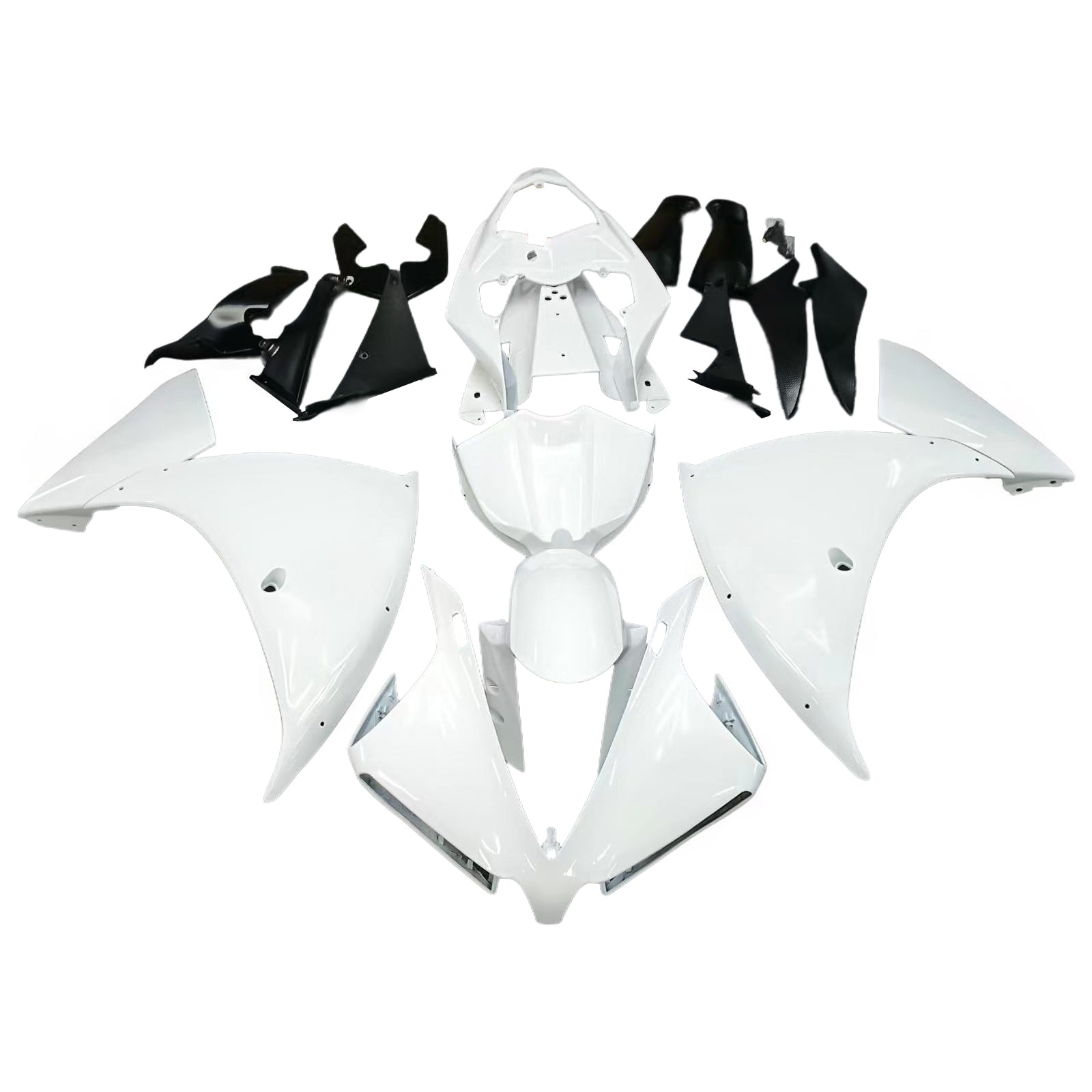 Amotopart Yamaha 2012-2014 YZF 1000 R1 White Fairing Kit