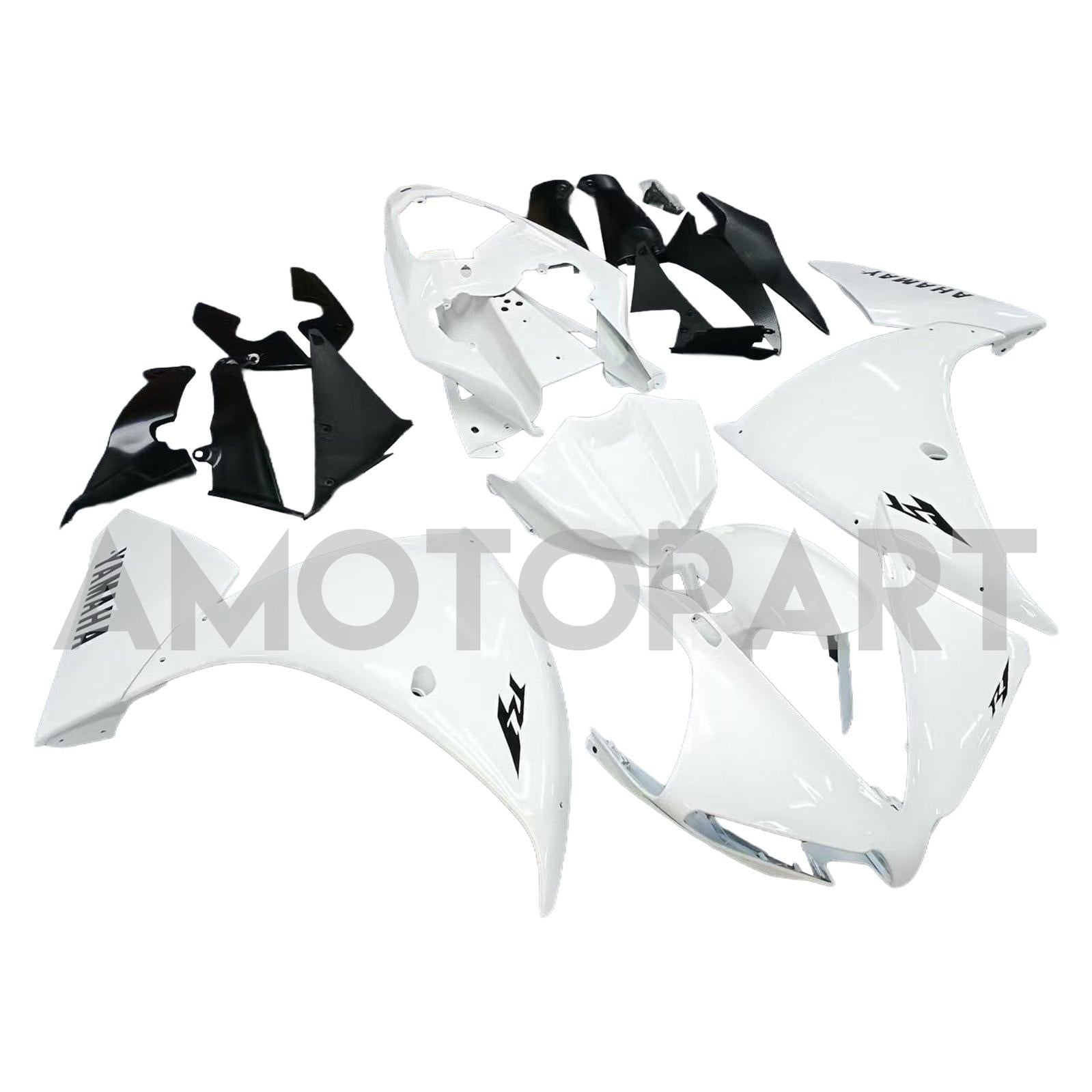 Amotopart Yamaha 2012-2014 YZF 1000 R1 White Fairing Kit