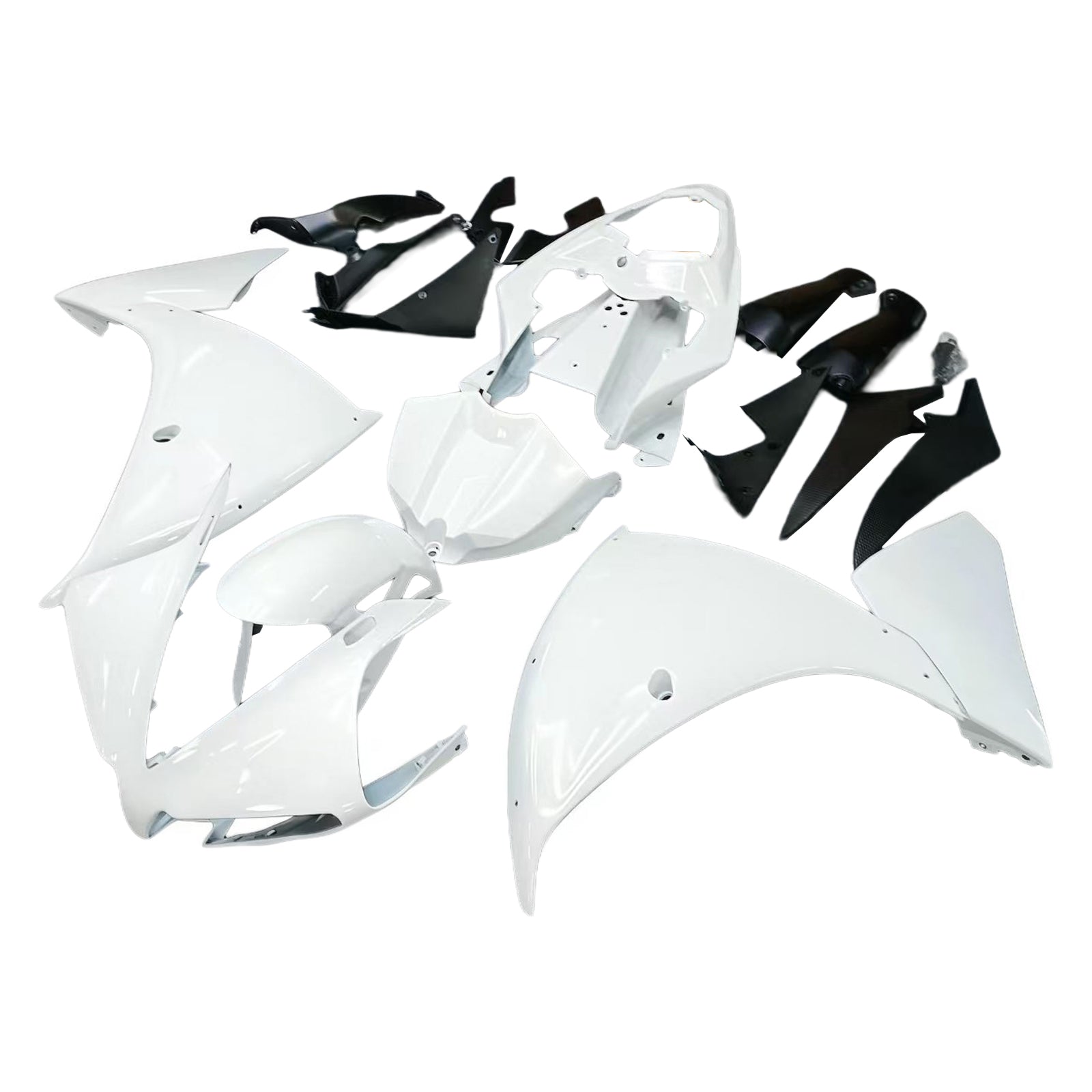 Amotopart Yamaha 2012-2014 YZF 1000 R1 White Fairing Kit