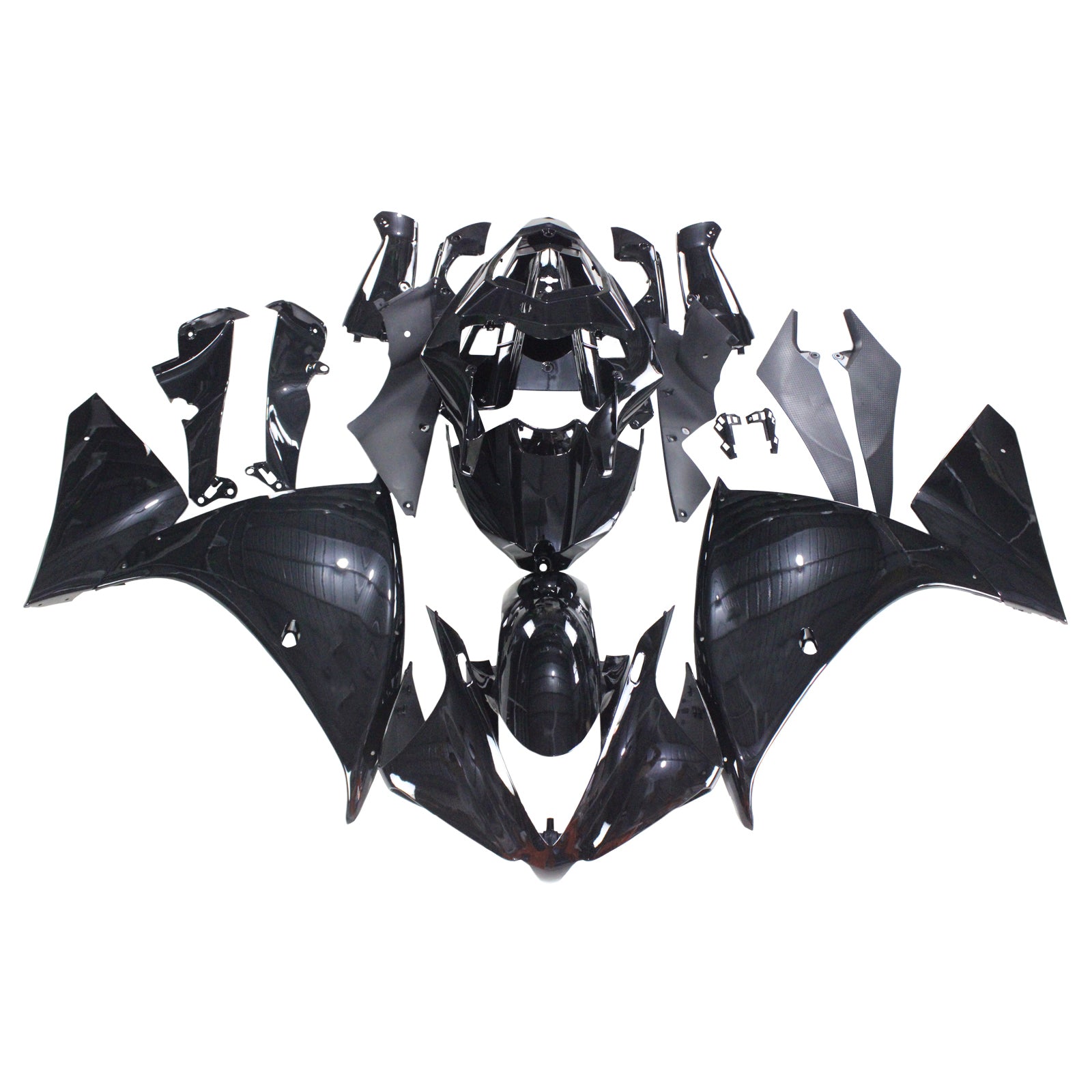 Amotopart Yamaha 2012-2014 YZF 1000 R1 Black  Fairing Kit