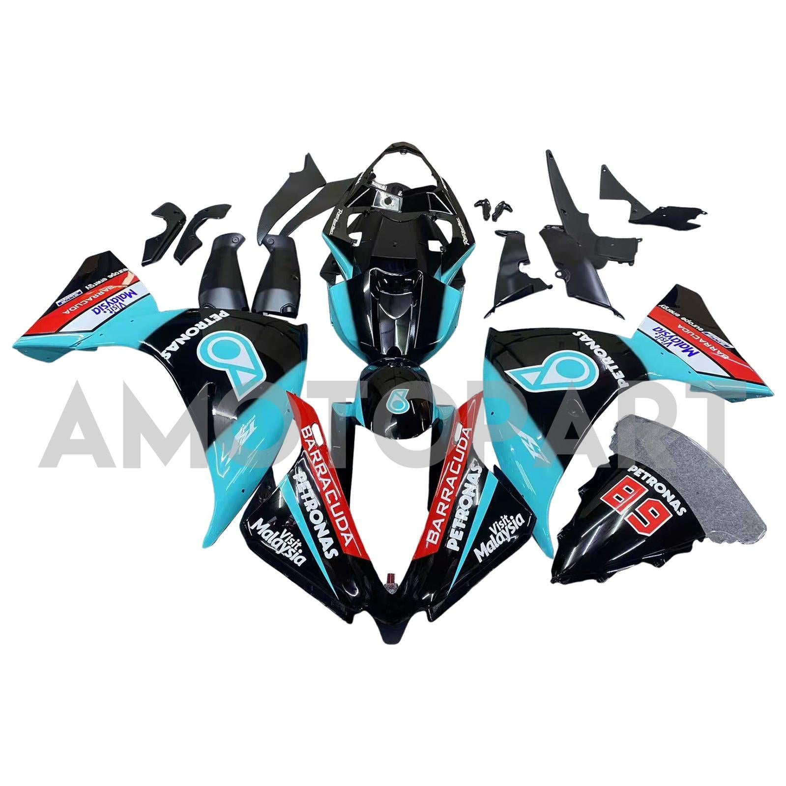 Amotopart Yamaha YZF 1000 R1 2012-2014 Blue&Black Petronas Fairing Kit