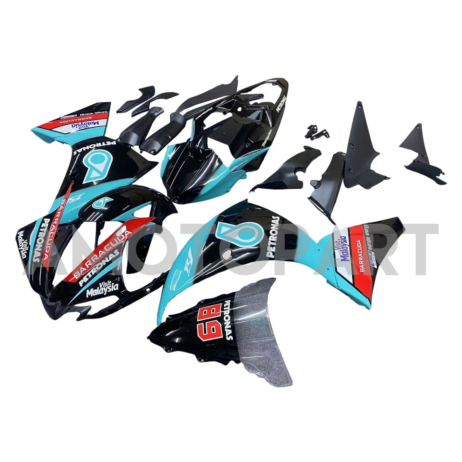 Amotopart Yamaha YZF 1000 R1 2012-2014 Blue&Black Petronas Fairing Kit